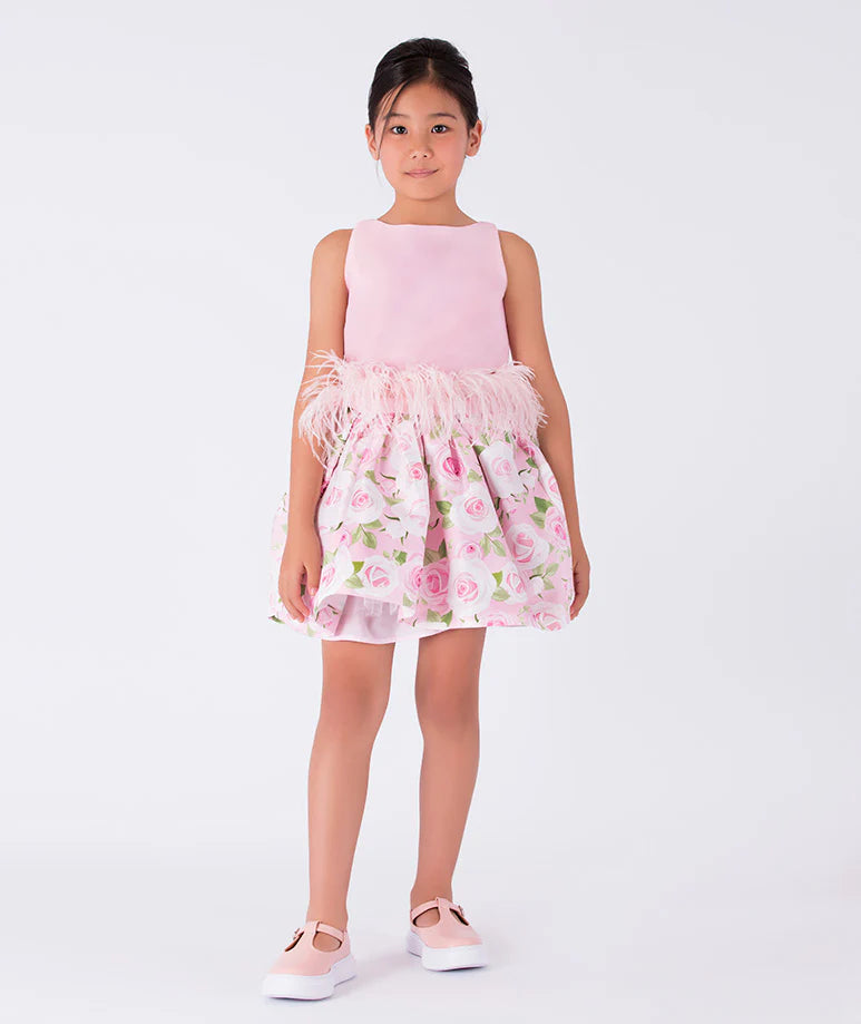 Matte Satin Feather Blouse