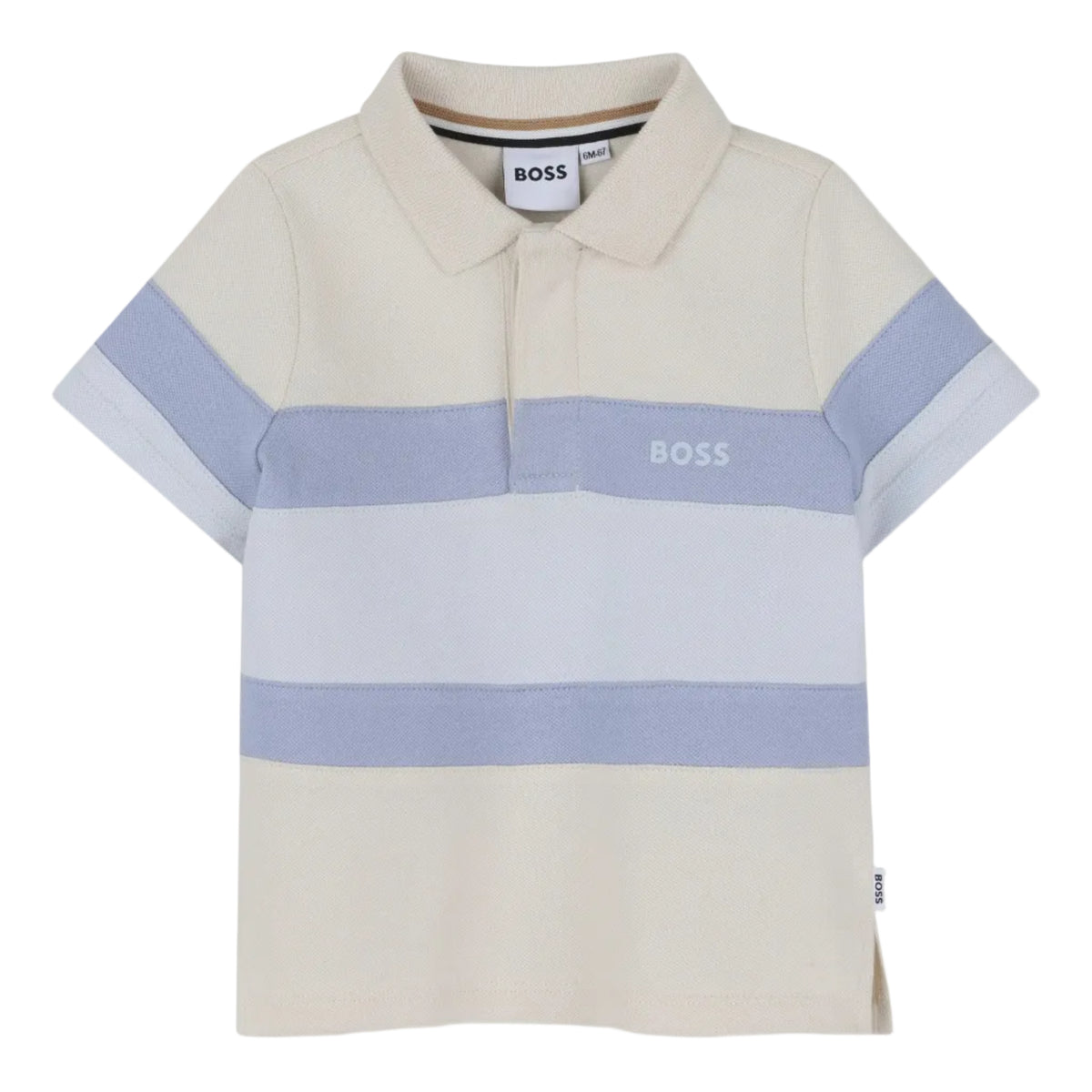 Striped Logo Polo Shirt