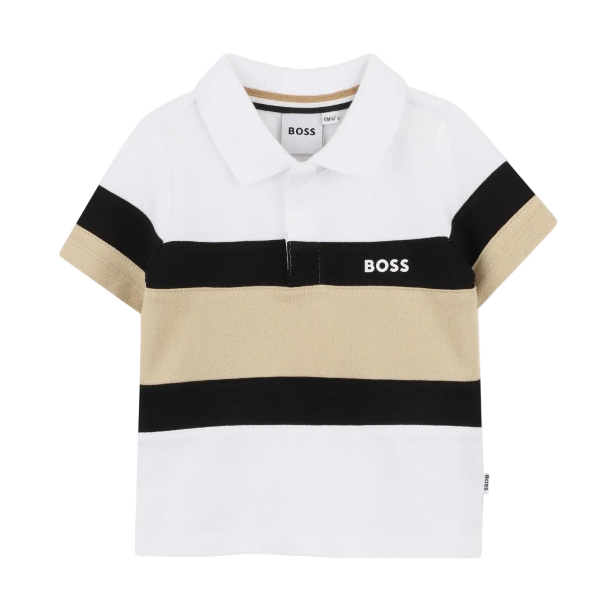 Striped Logo Polo Shirt