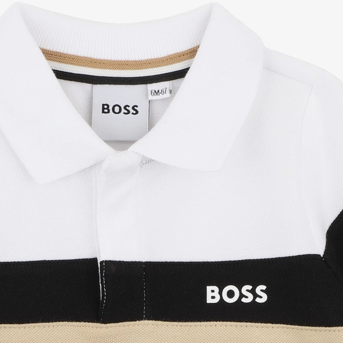 Striped Logo Polo Shirt