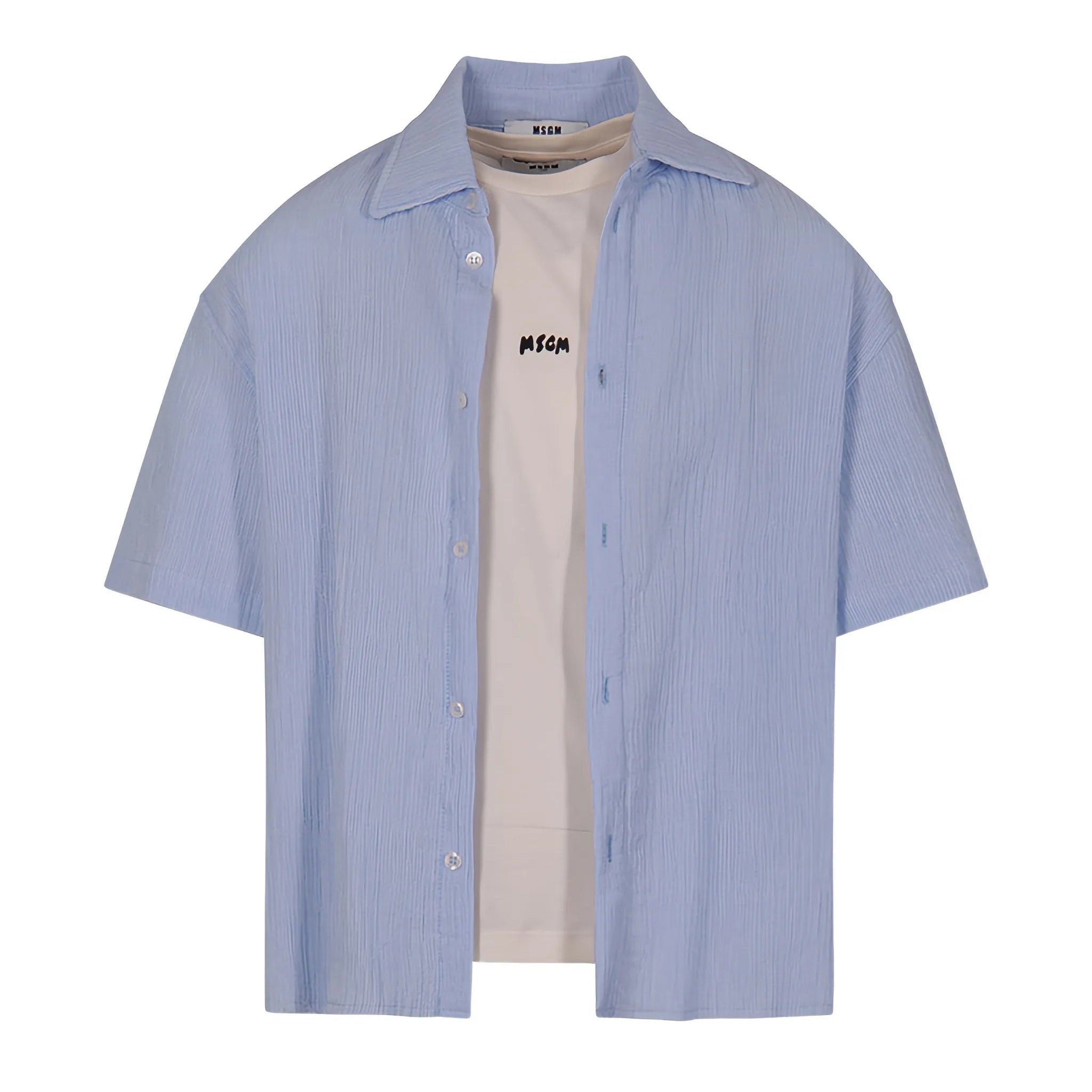 Short Sleeve Layered Shirt