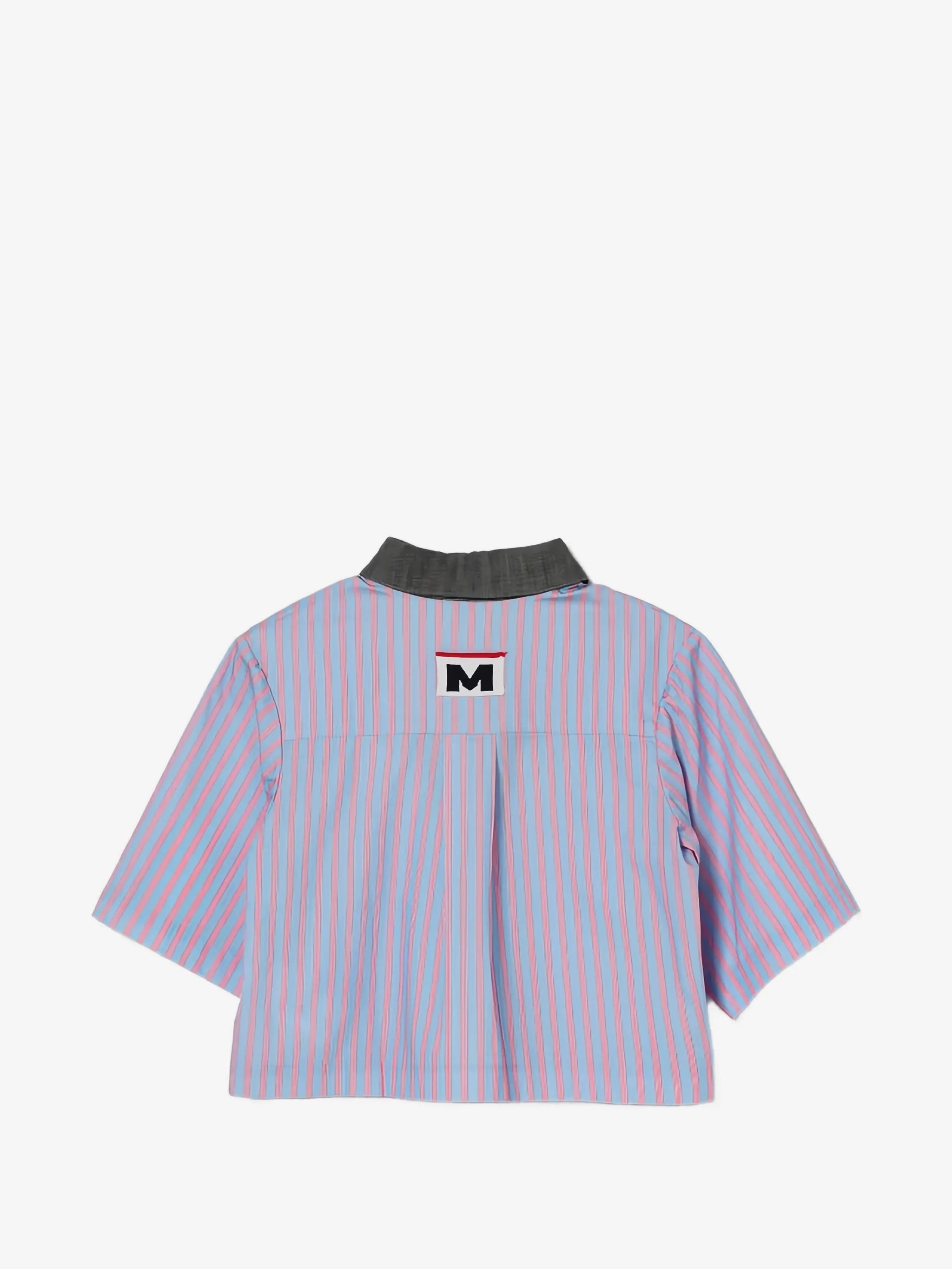 Poplin Striped Logo Shirt