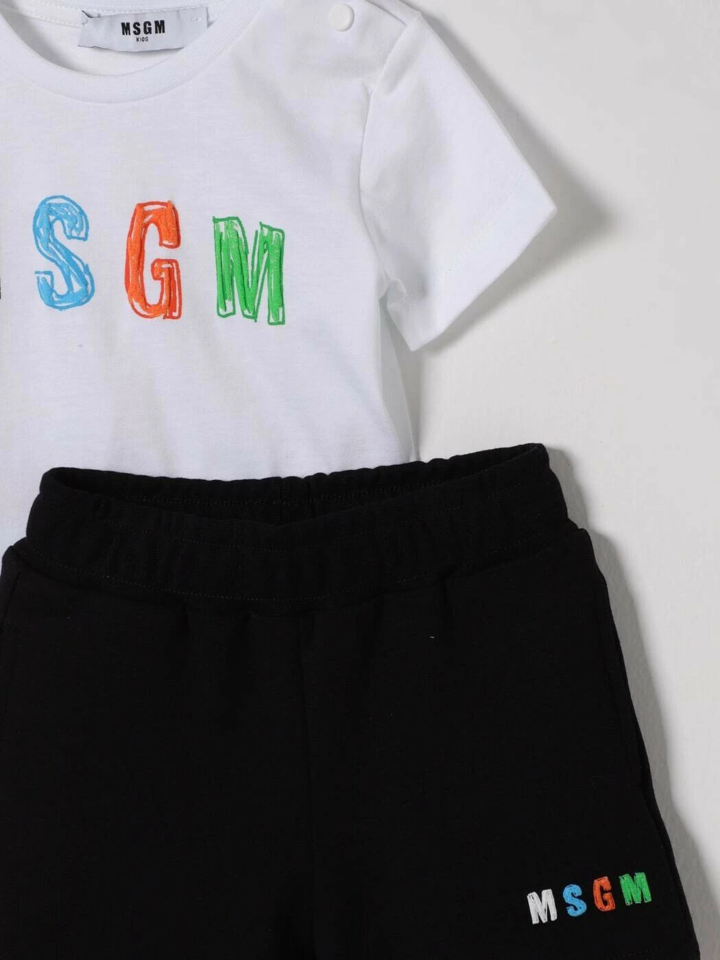 Logo Print Shorts Set