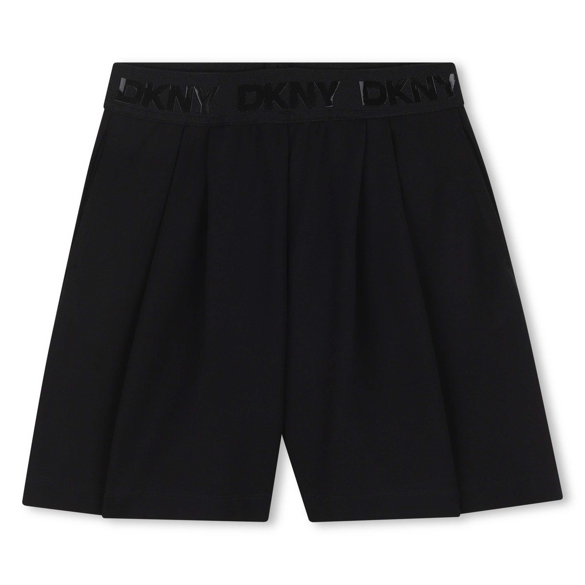 Pleated Logo Shorts