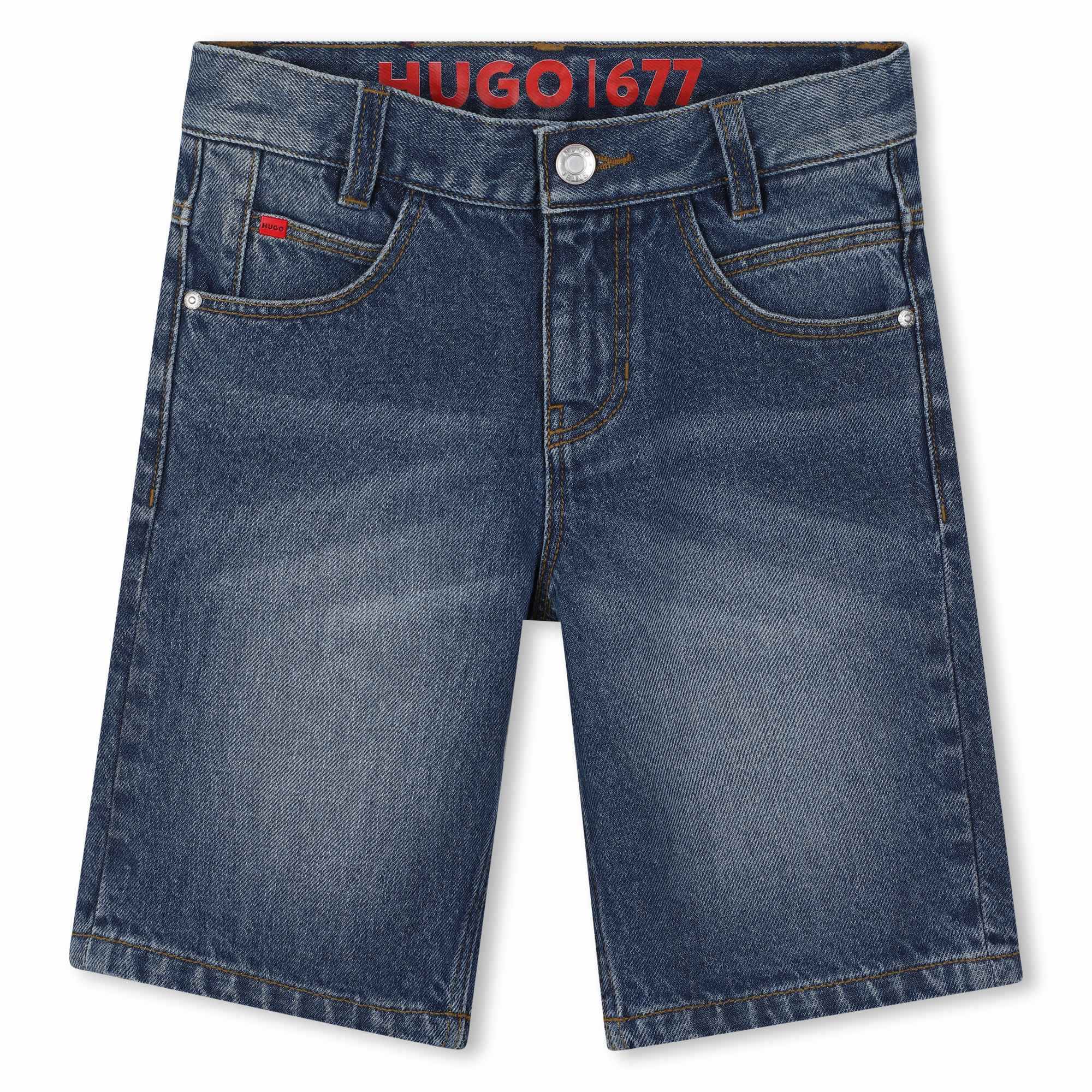 Pocket Denim Shorts