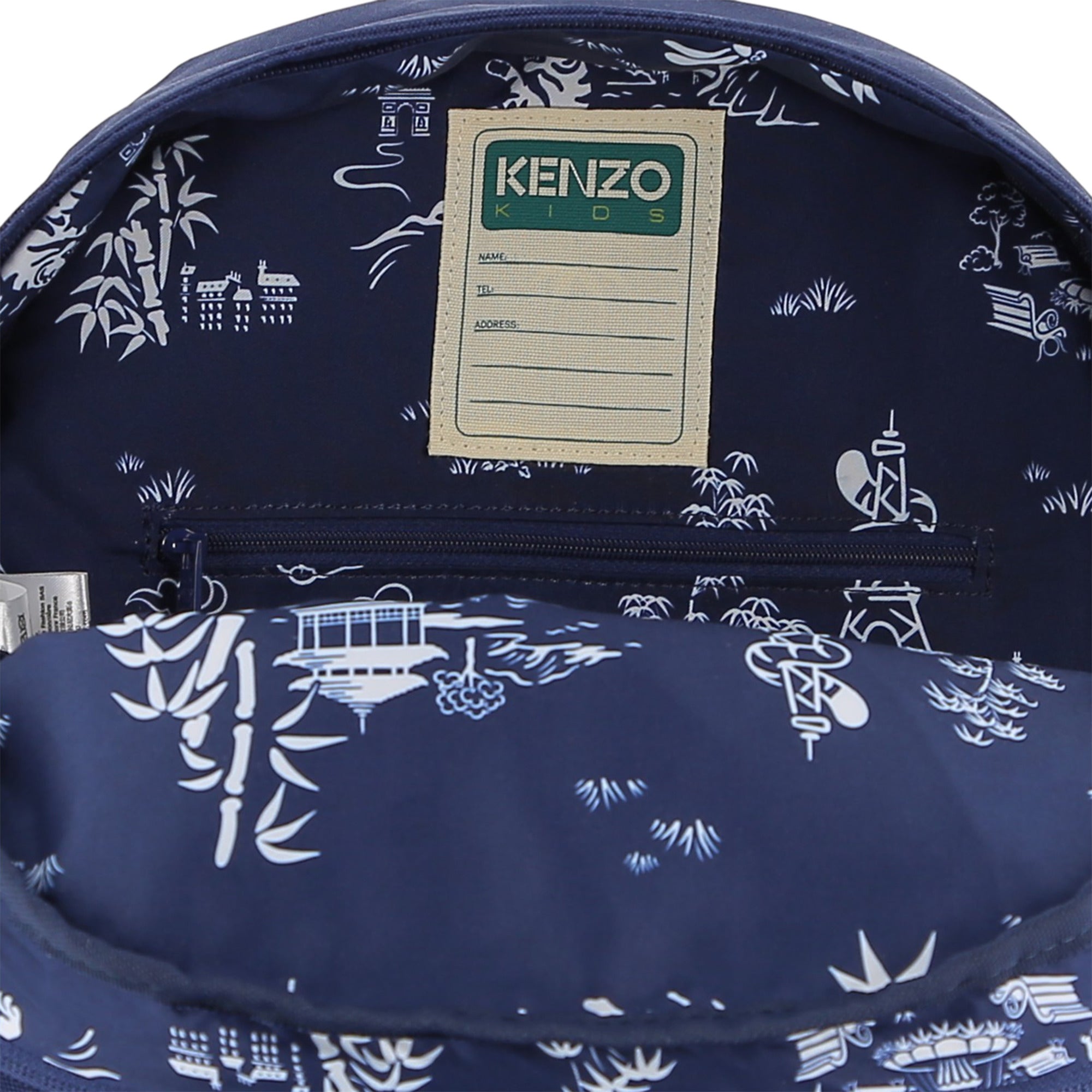 Eiffel Tower Print Backpack