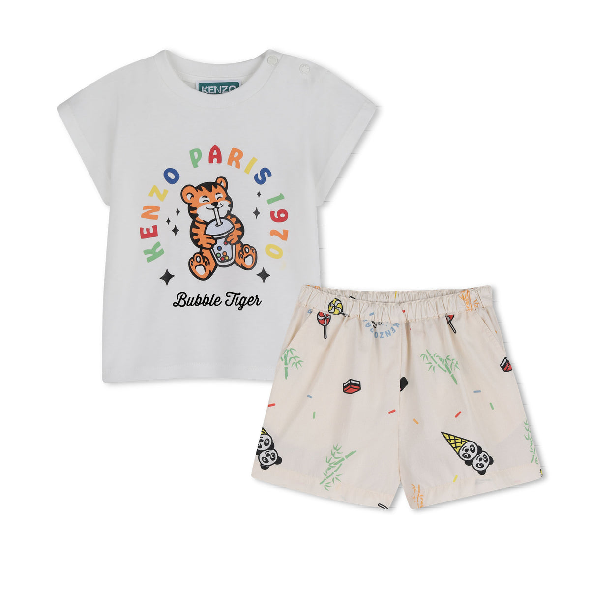 Bubble Tiger Shorts Set