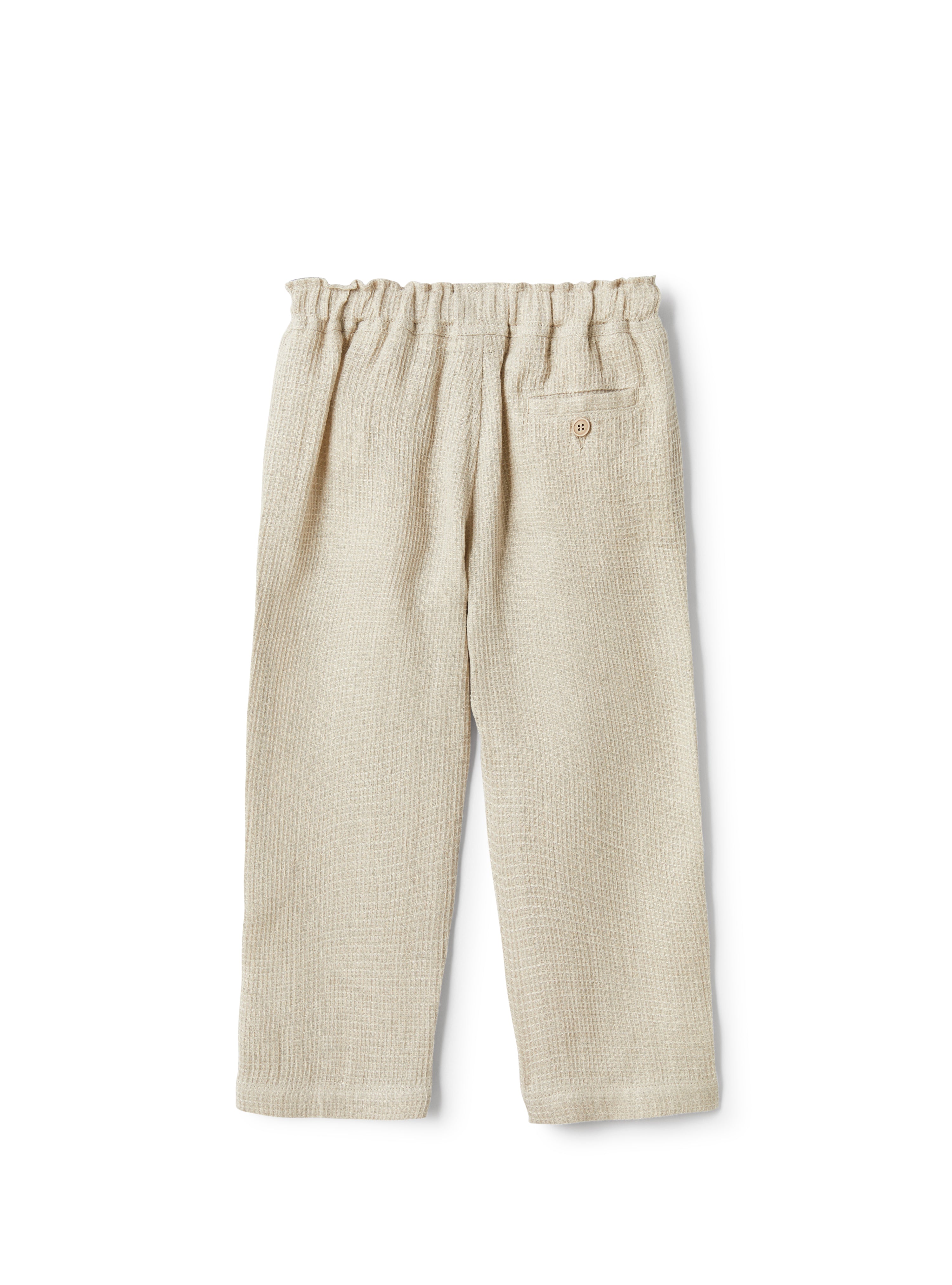 Linen Waffle Trousers