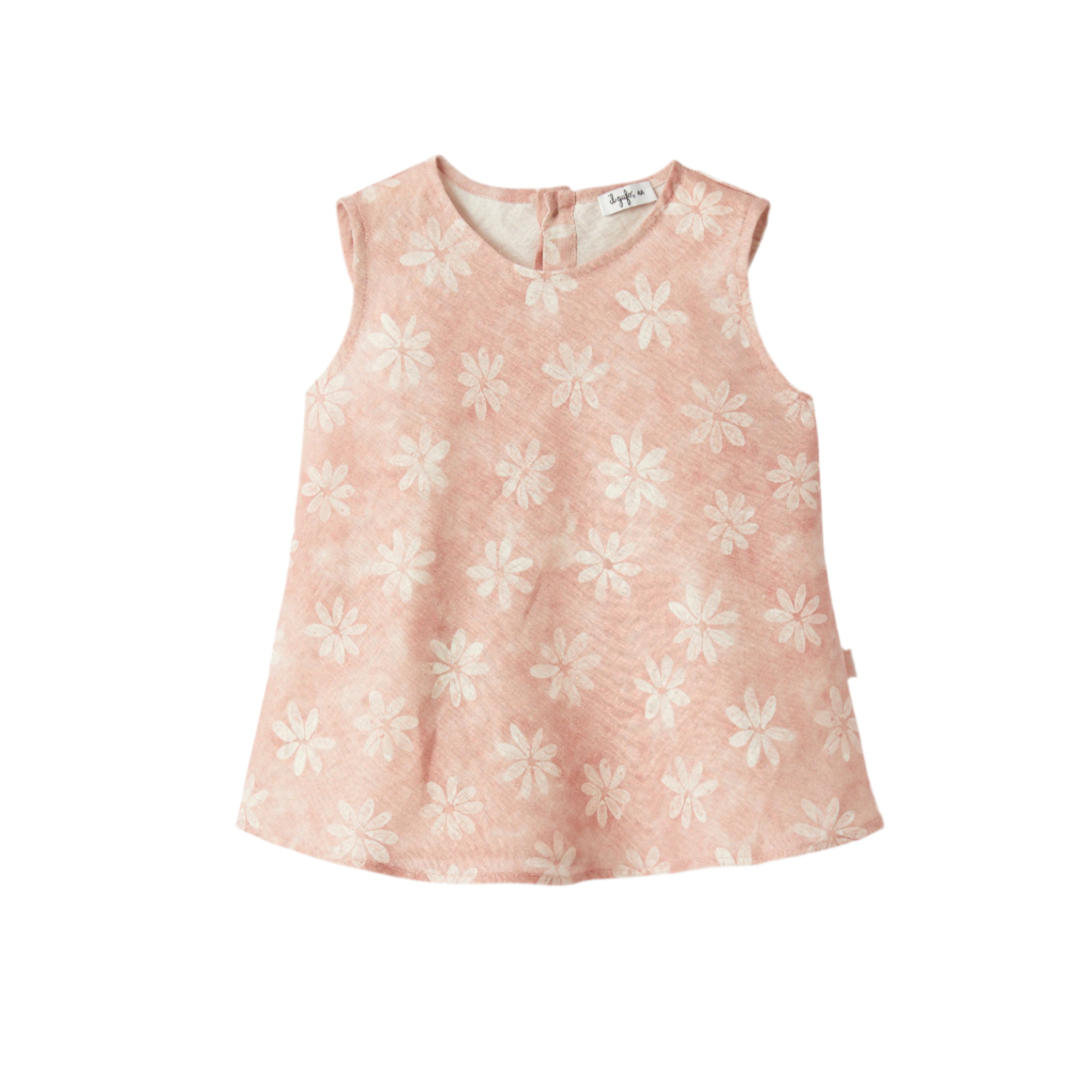Floral Print Linen Top