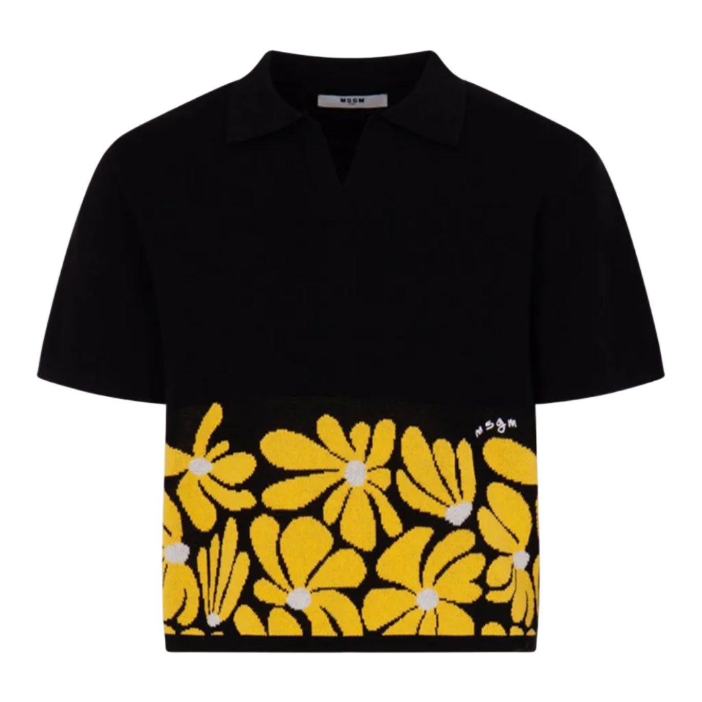 Striped Pattern Polo Shirt