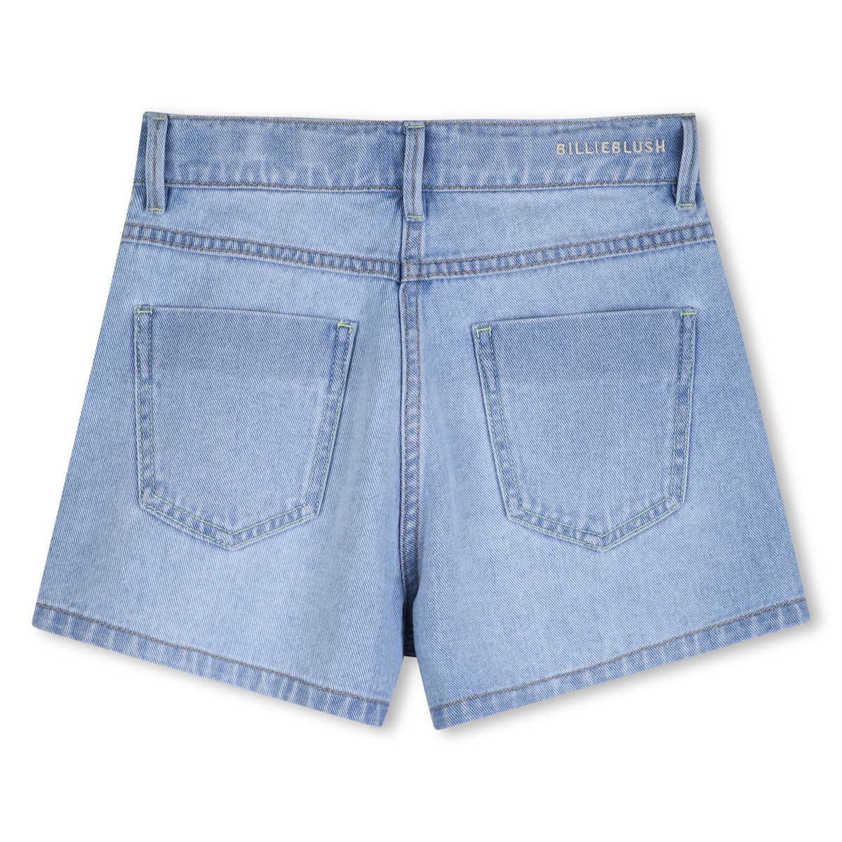 Embroidered Denim Shorts
