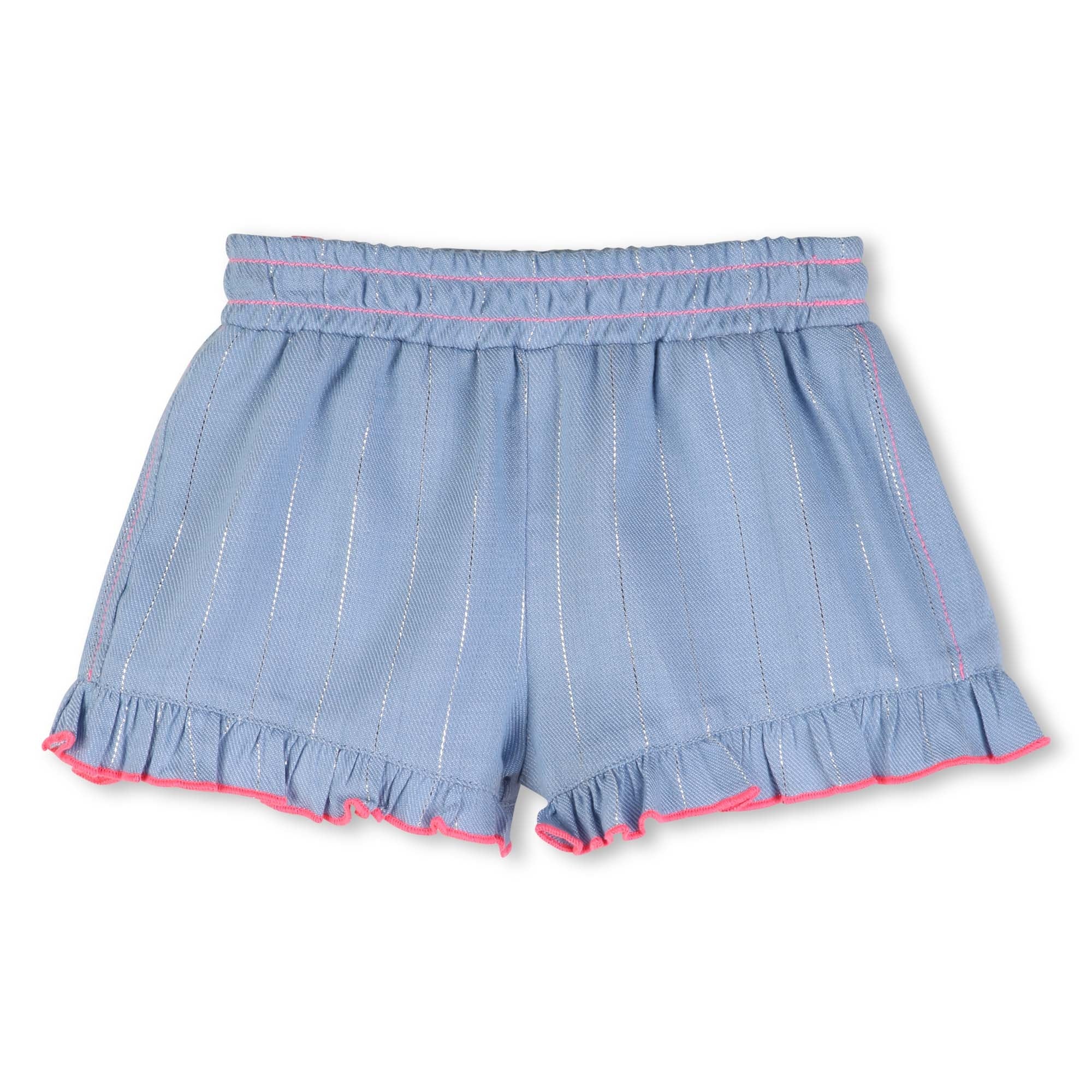 Striped Ruffled Shorts