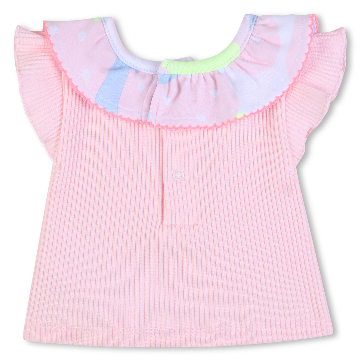 Ruffled Strawberry Shorts Set