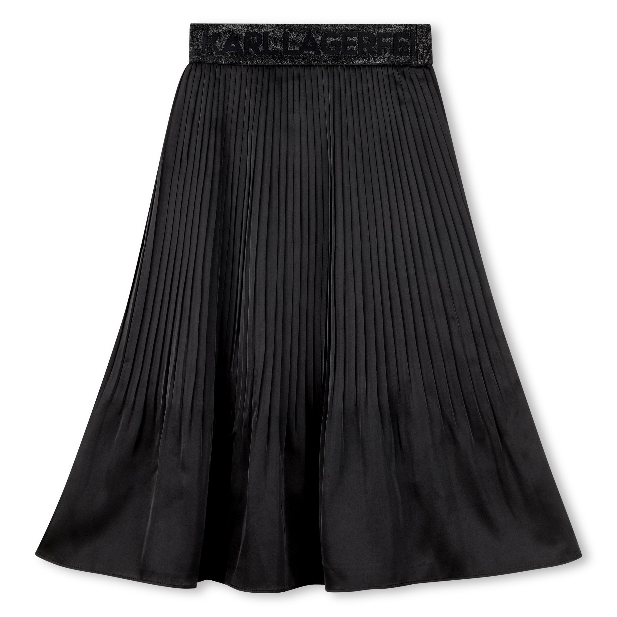 Logo Pleated Skirt