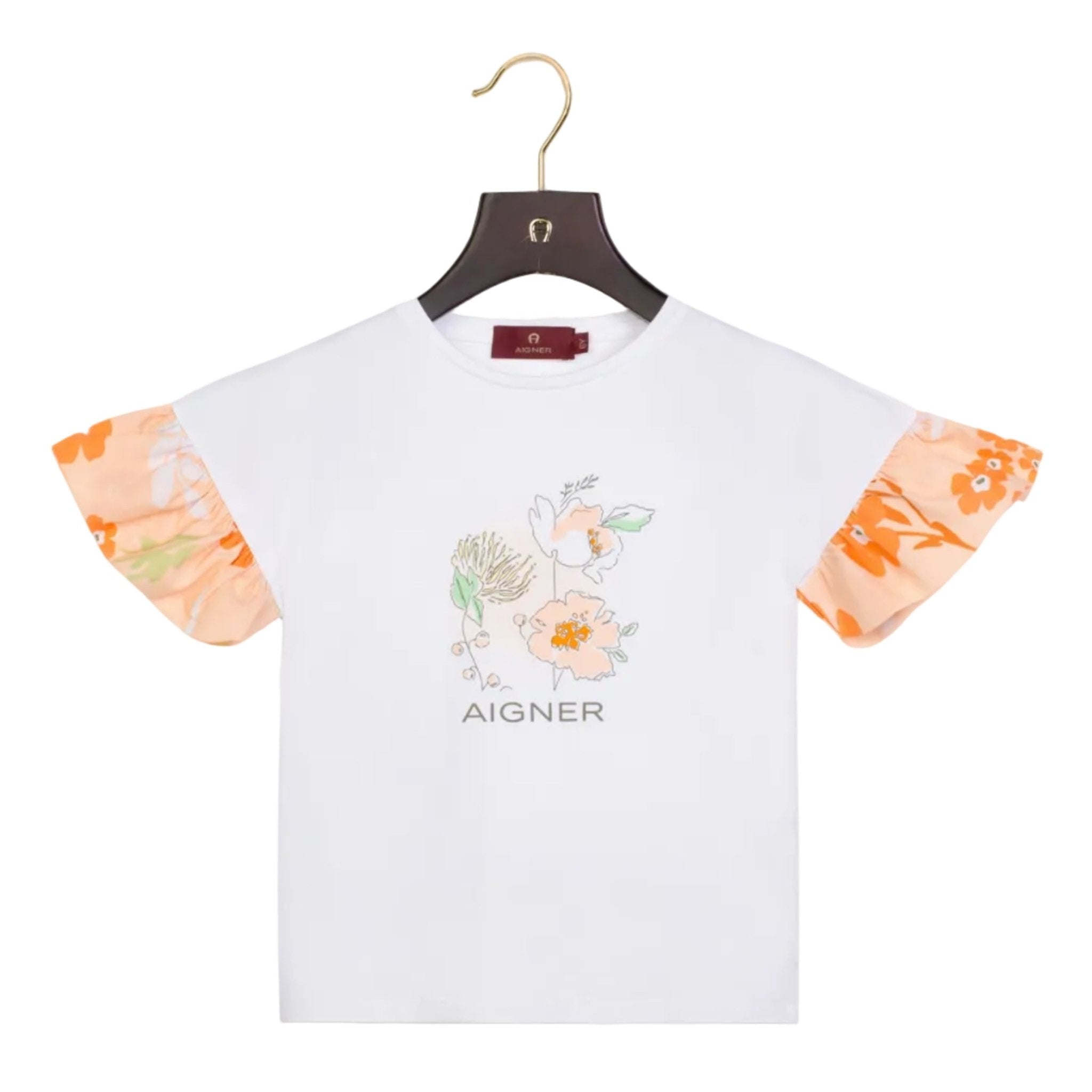 AIGNERFloral Tulle Print T-Shirt4062176859307SAVANNA