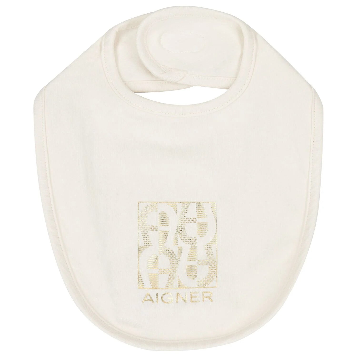 AIGNERGold Logo Baby Bib4062176821373SAVANNA