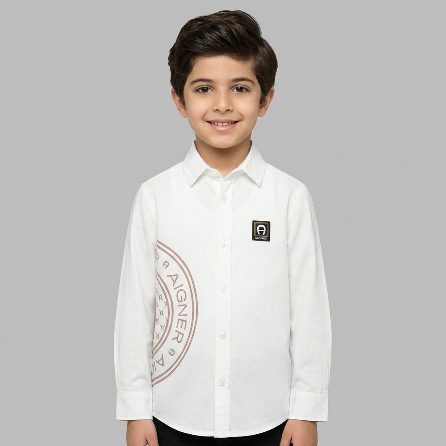 AIGNERLogo Print Shirt4062176849544SAVANNA