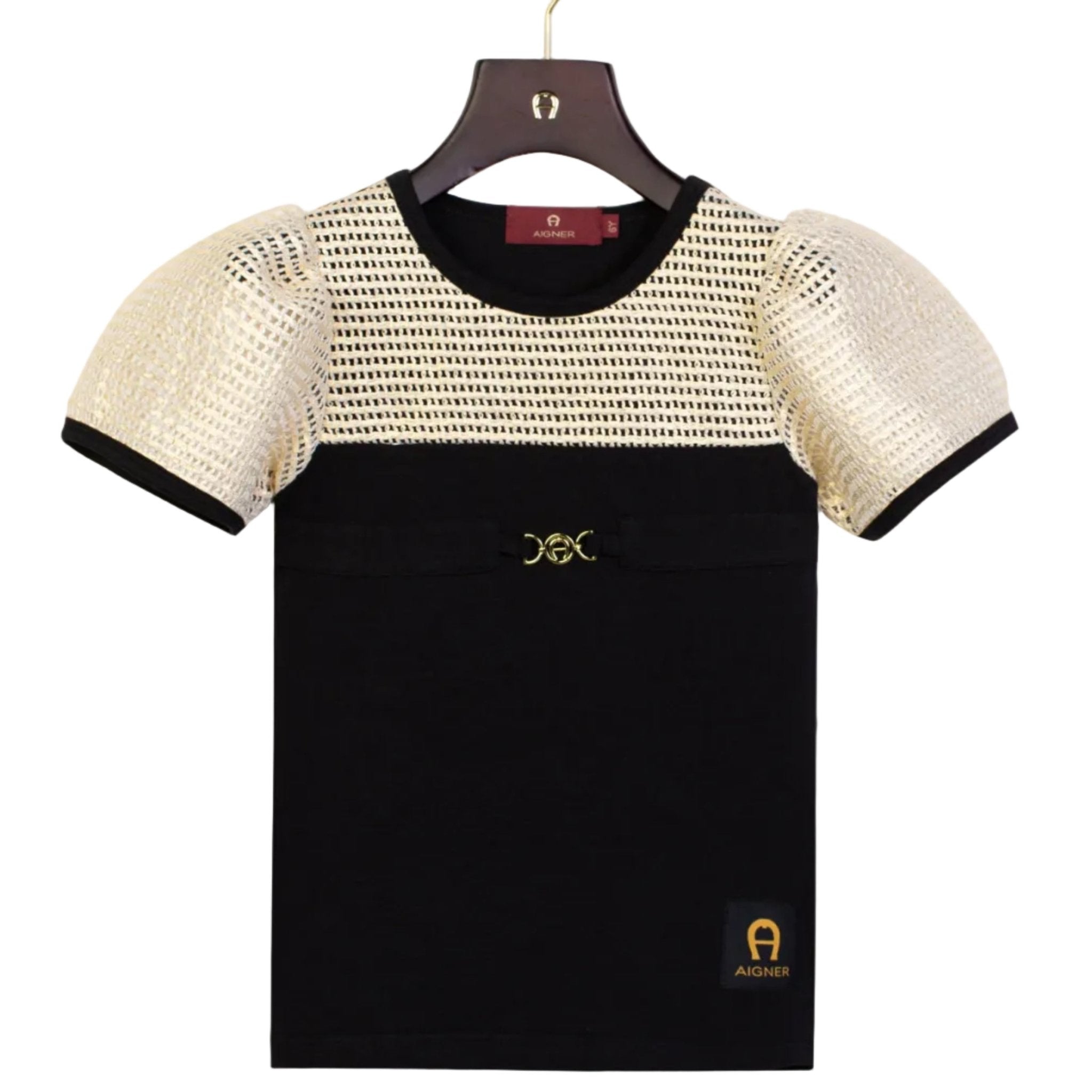 AIGNERPuff Sleeve Print T-Shirt4062176864745SAVANNA