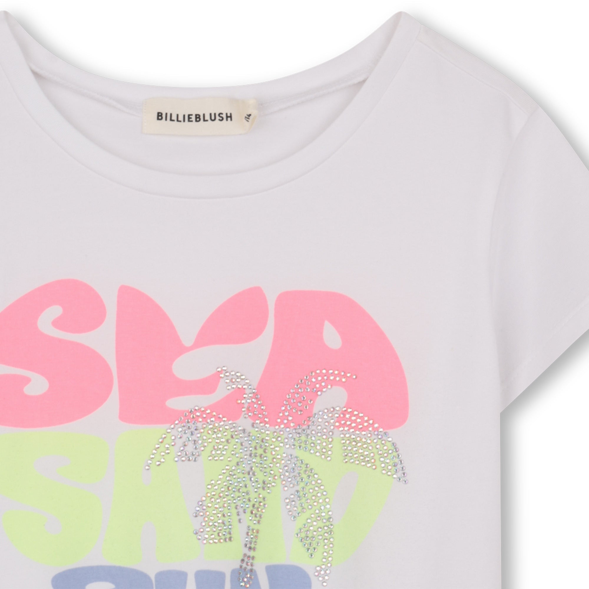 BillieblushSlogan Rhinestone T-Shirt3617165969737SAVANNA