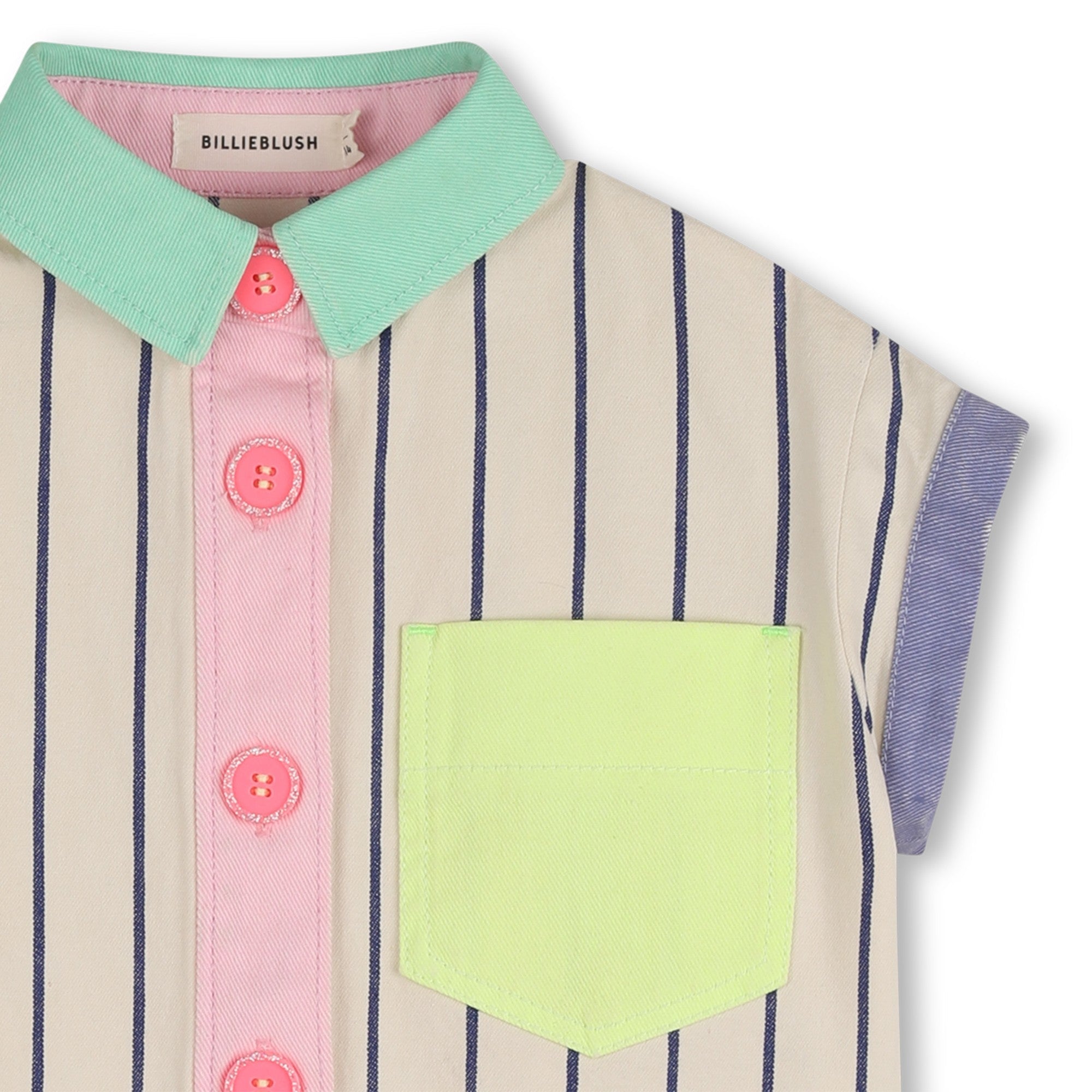 BillieblushStripe Patch Pocket Shirt3617165874710SAVANNA