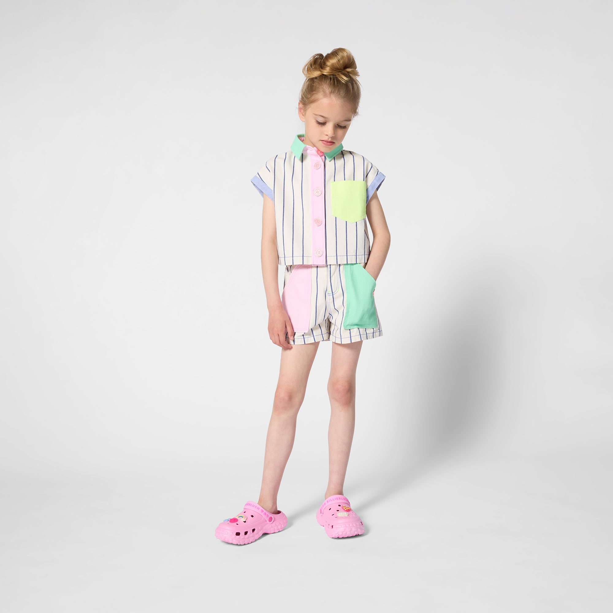 BillieblushStripe Patch Pocket Shirt3617165874710SAVANNA