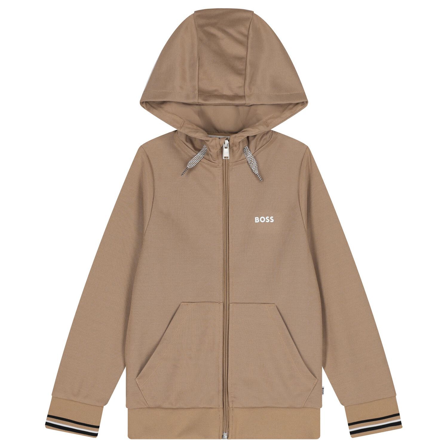 BossLogo Hooded Zip Up Top3617165732638SAVANNA