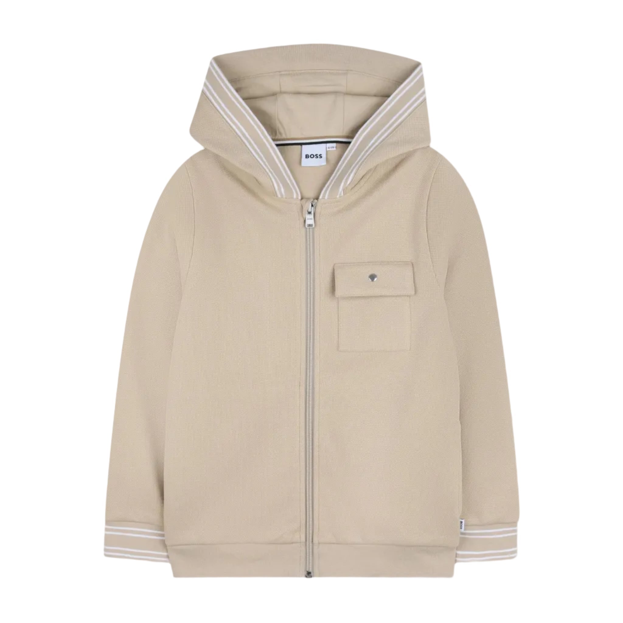BossLogo Hooded Zip Up Top3617166000255SAVANNA