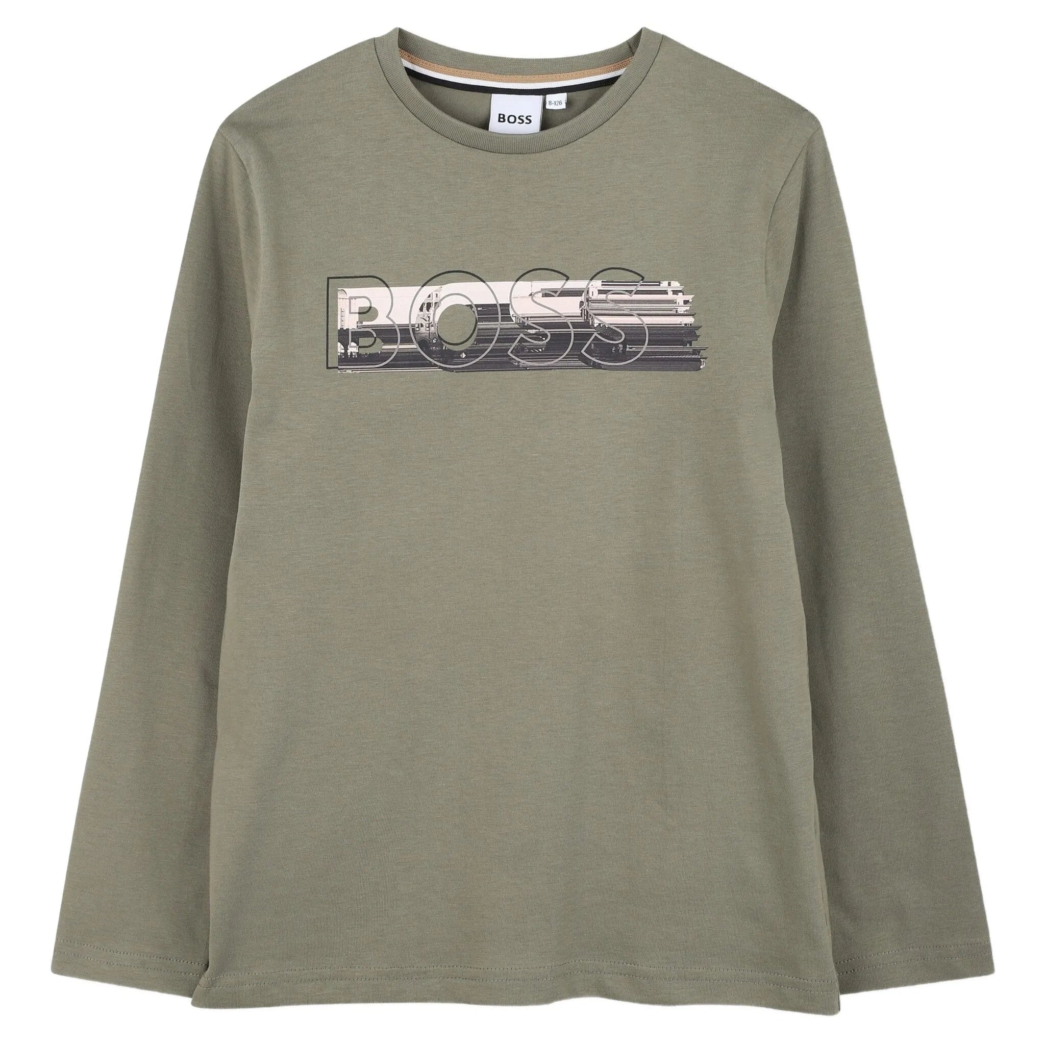 BossLogo Print Long Sleeve T-Shirt3617165737466SAVANNA