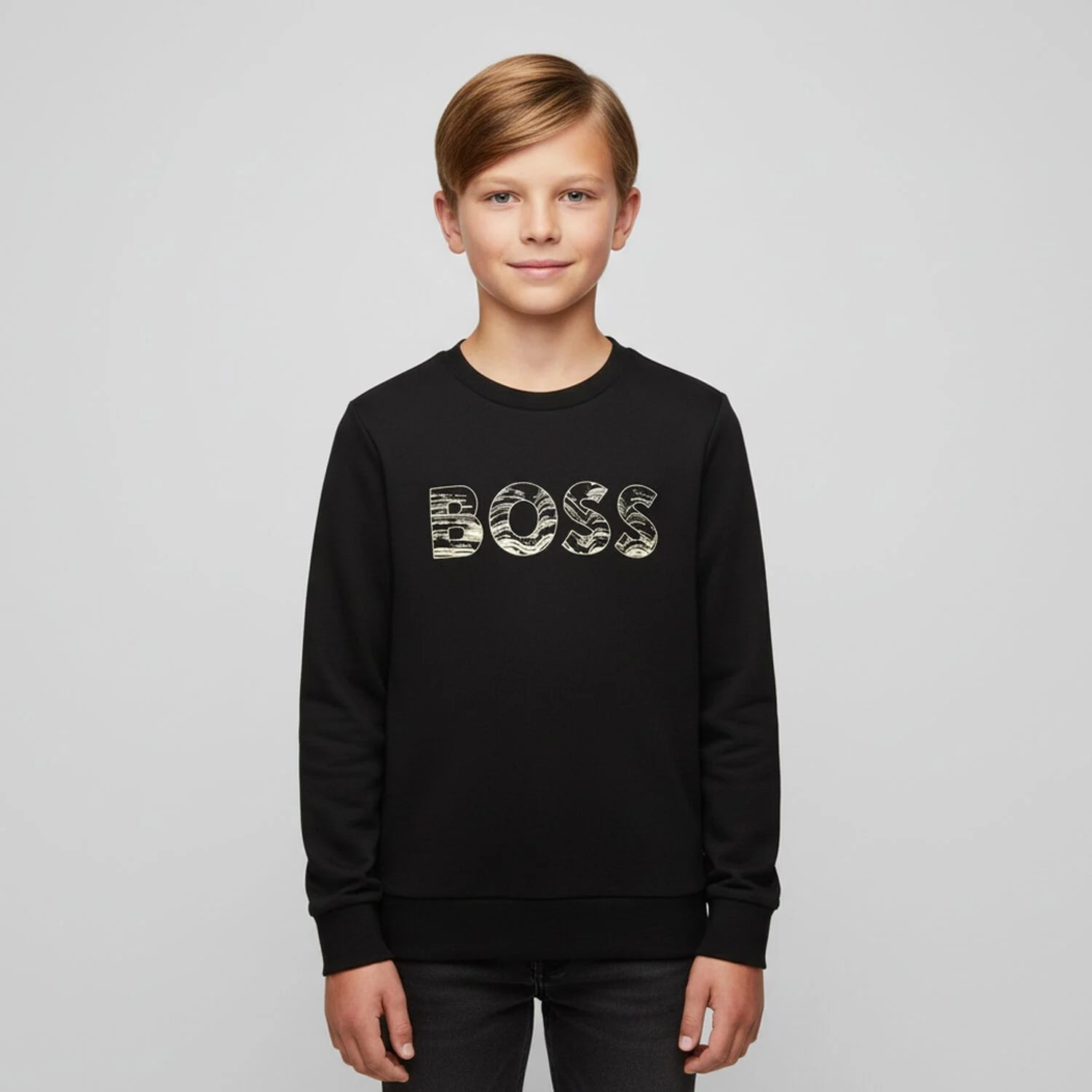 BossLogo Print Sweatshirt3617165589263SAVANNA