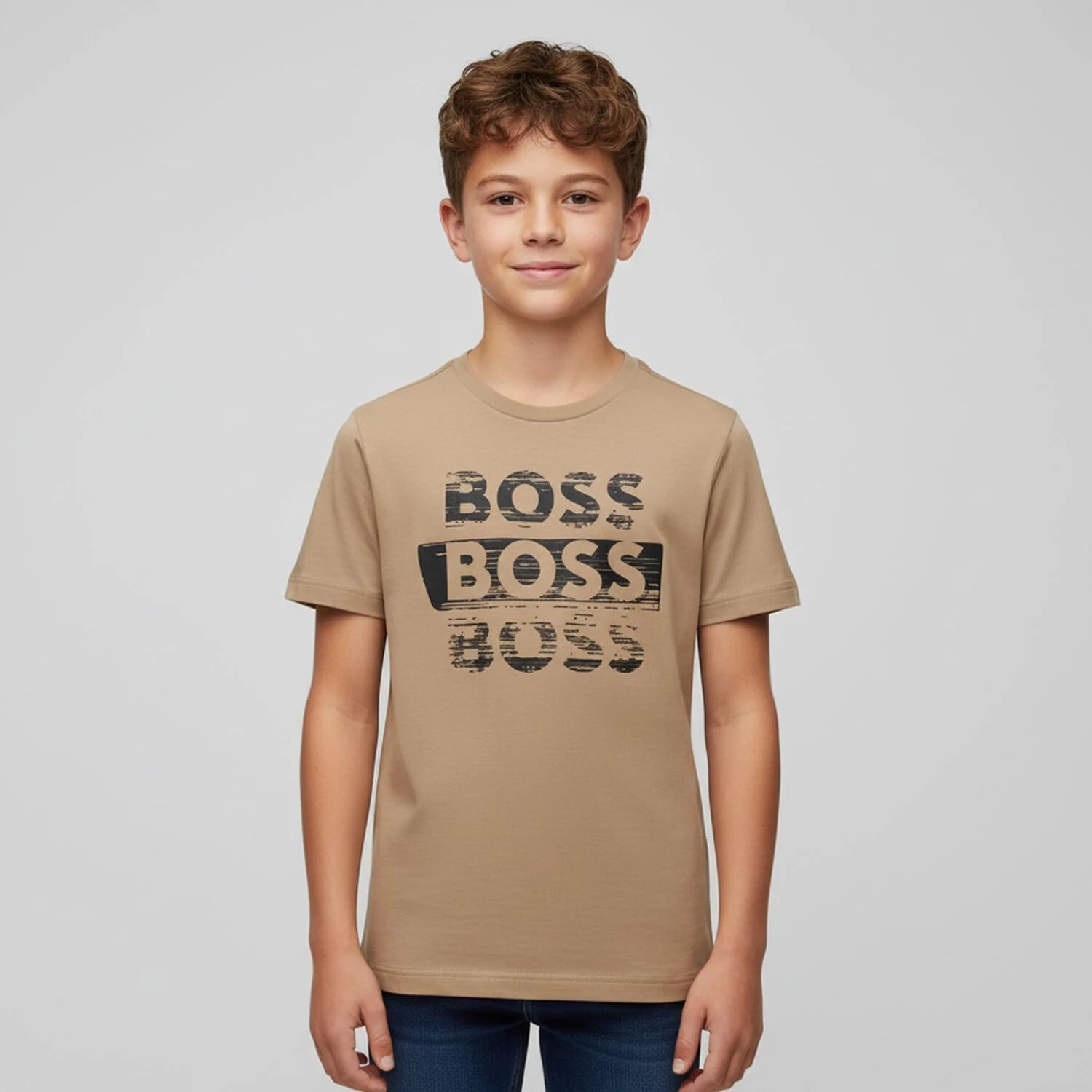 BossLogo Print T-Shirt3617165733390SAVANNA