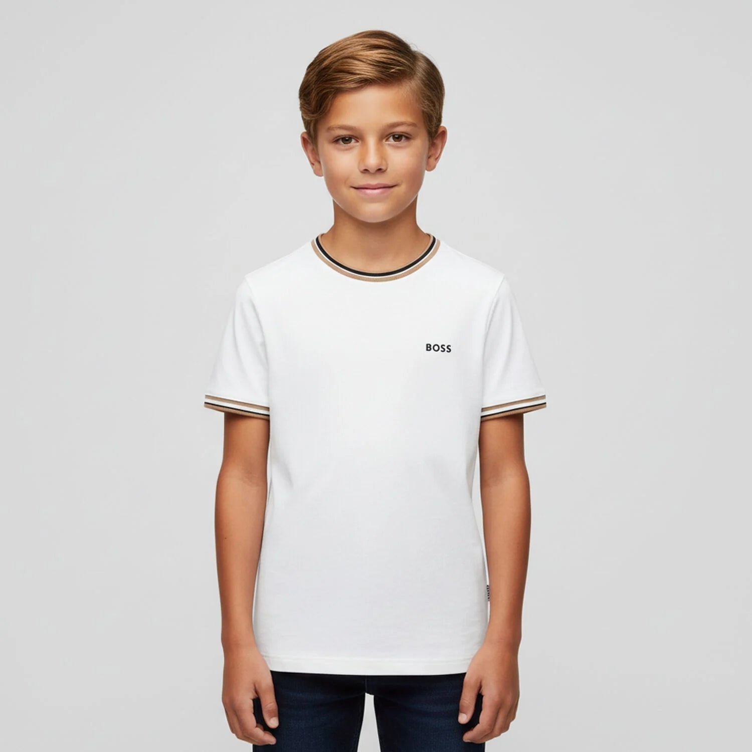 BossLogo Print T-Shirt3617165733444SAVANNA