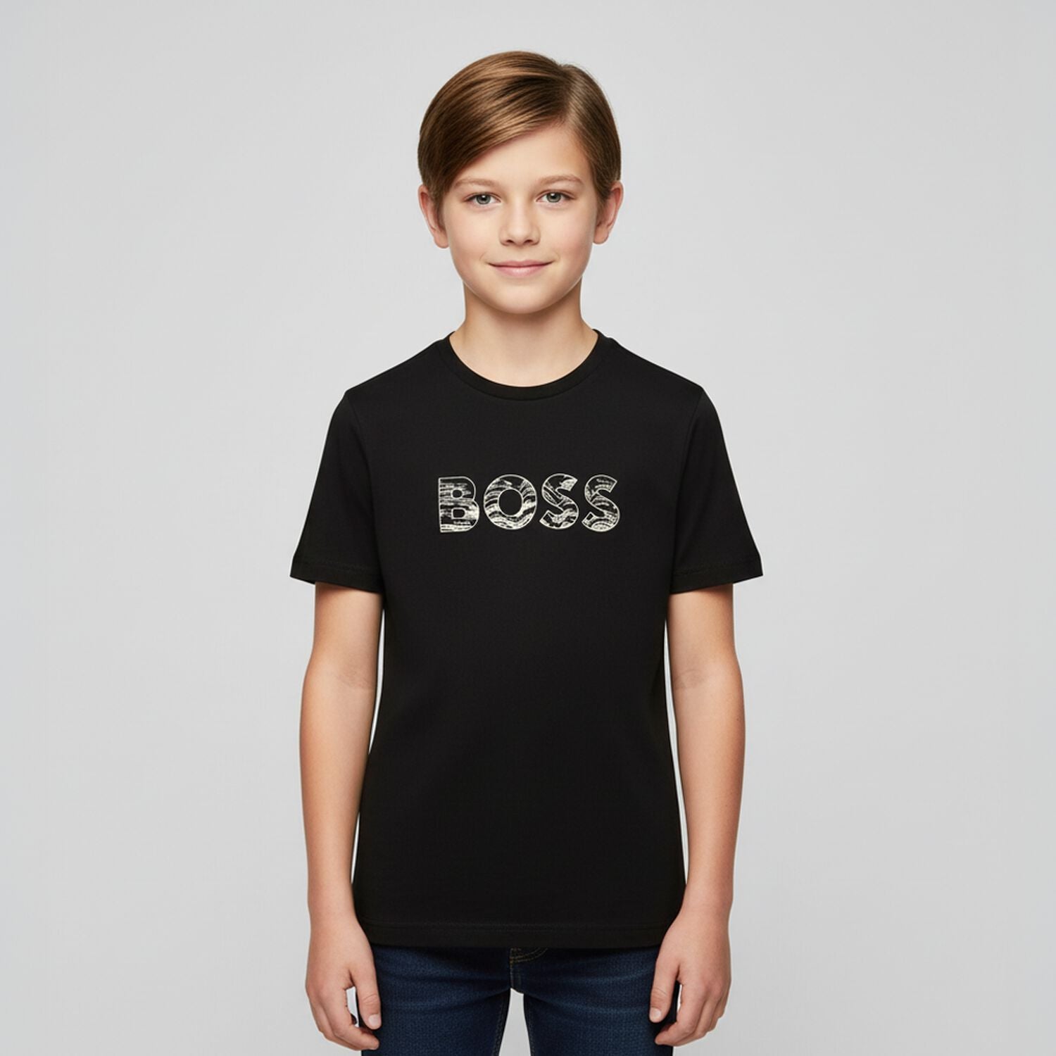 BossLogo Print T-Shirt3617165741586SAVANNA