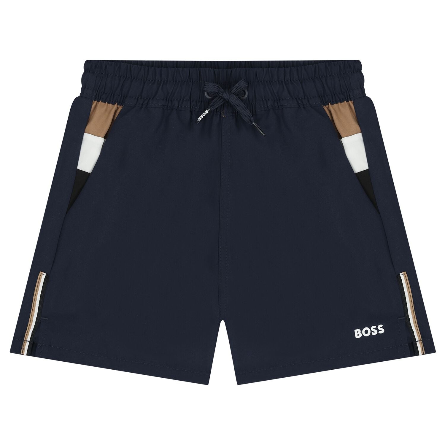 BossStriped Panel Swim Shorts3617165892318SAVANNA