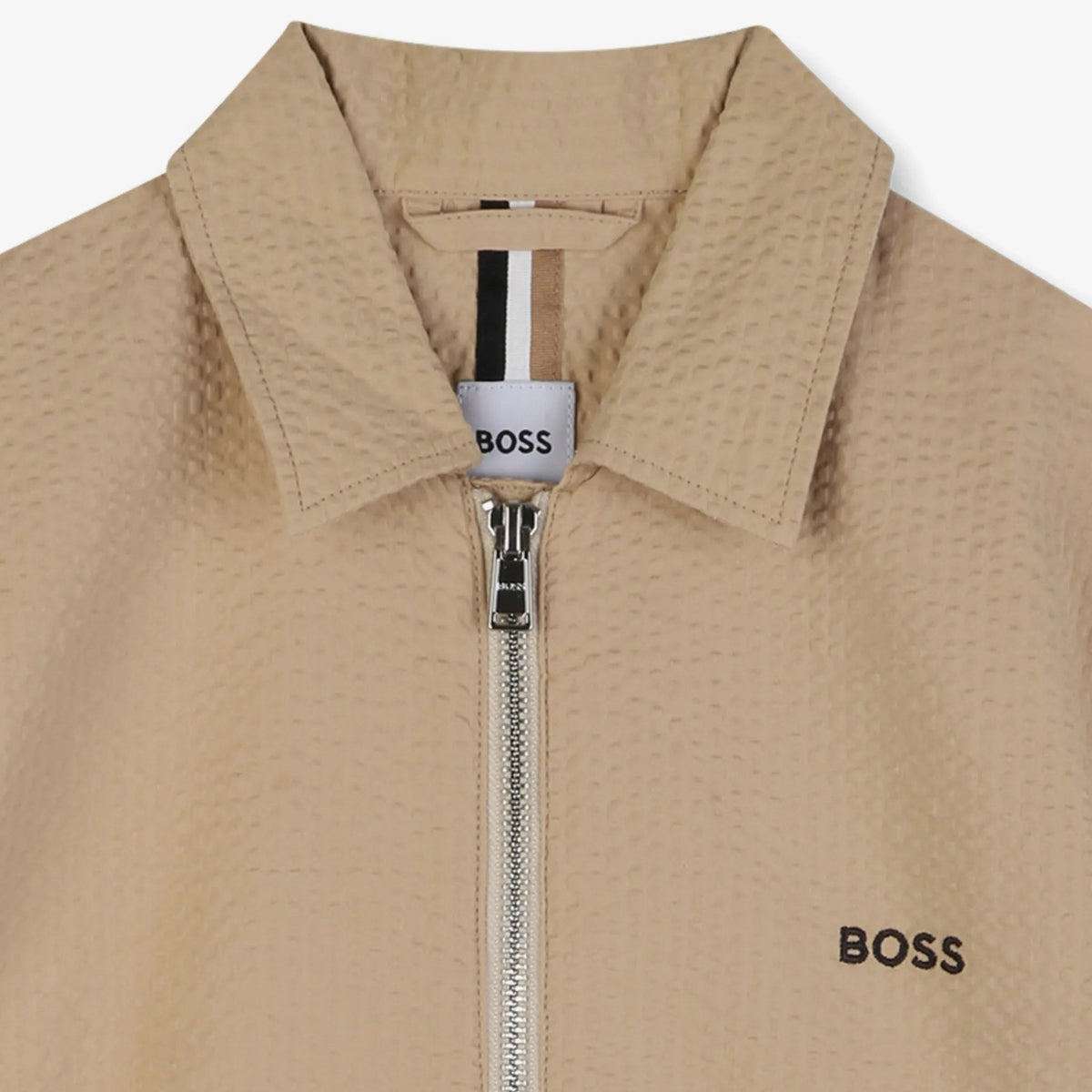 BossTextured Zip ShirtSAVANNA