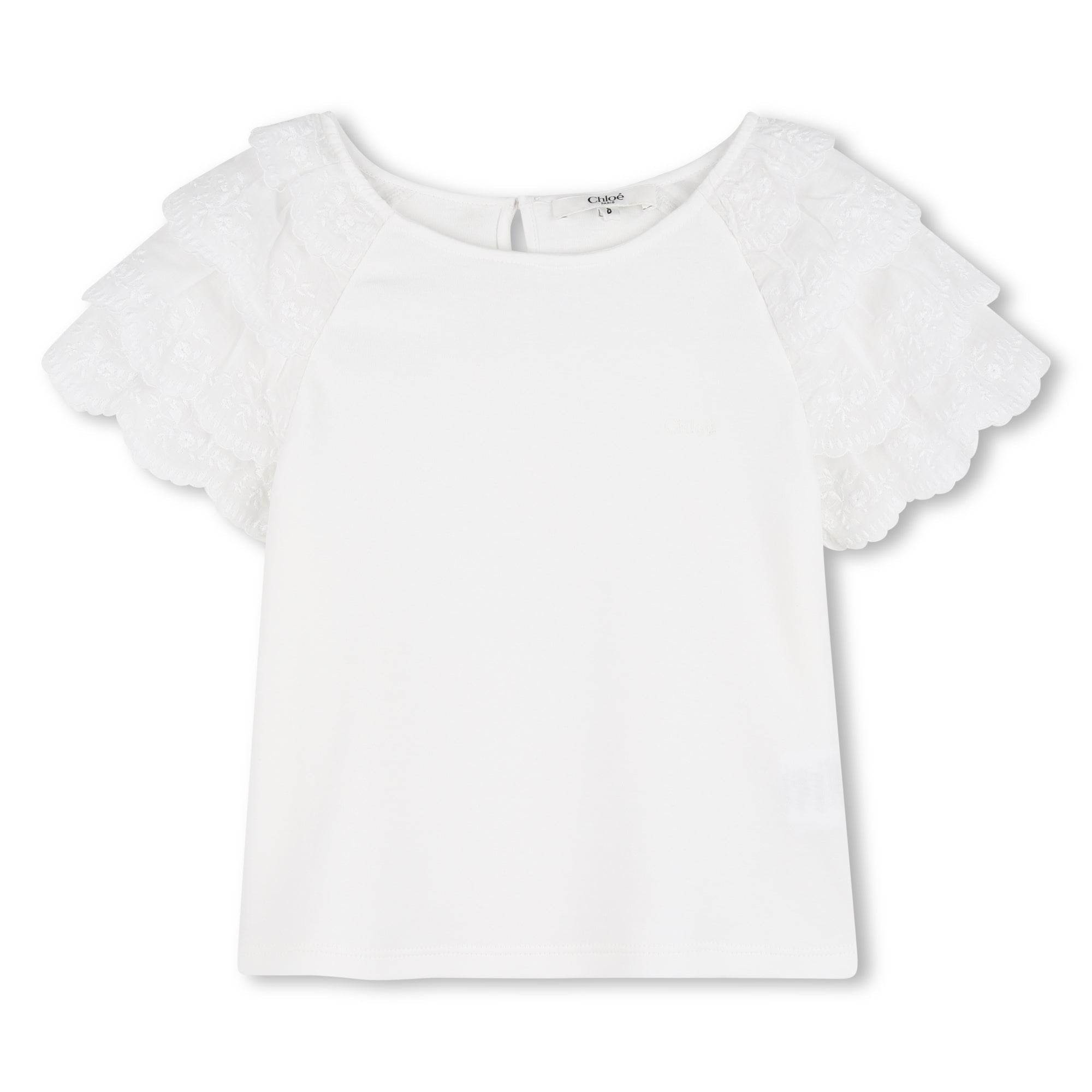 CHLOÉEmbroidered Sleeves T-Shirt3617165833939SAVANNA