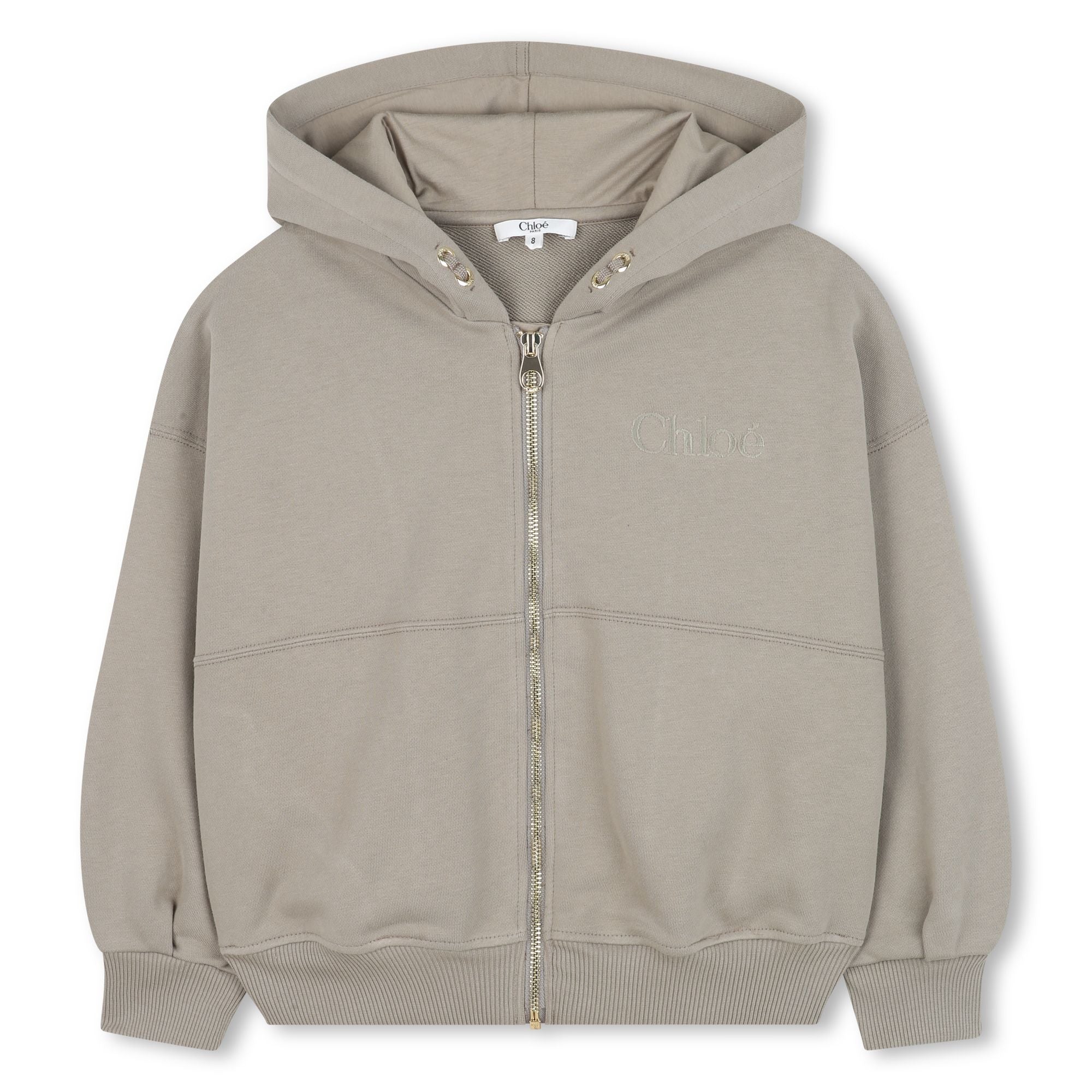 CHLOÉLogo Zip Up Hooded Sweatshirt3617165717734SAVANNA