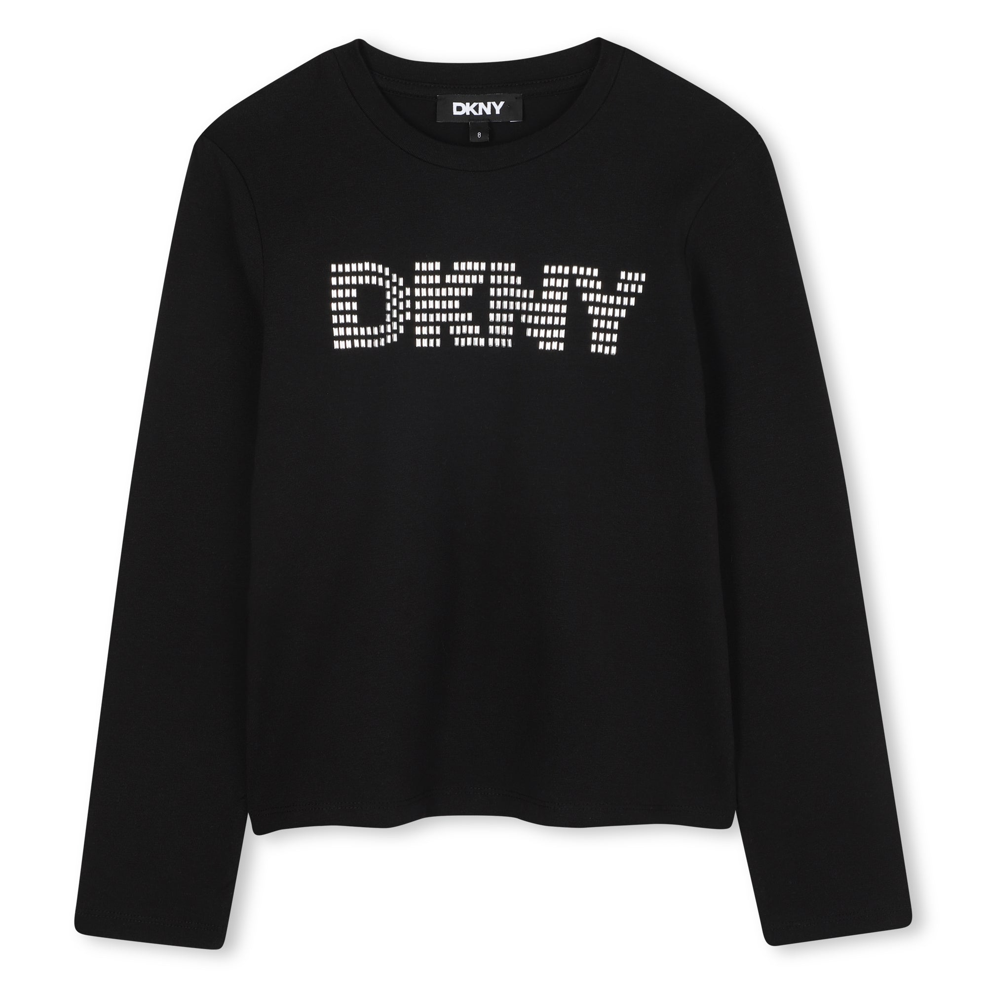 DKNYEmbellished Logo Long Sleeve Top3617165576249SAVANNA