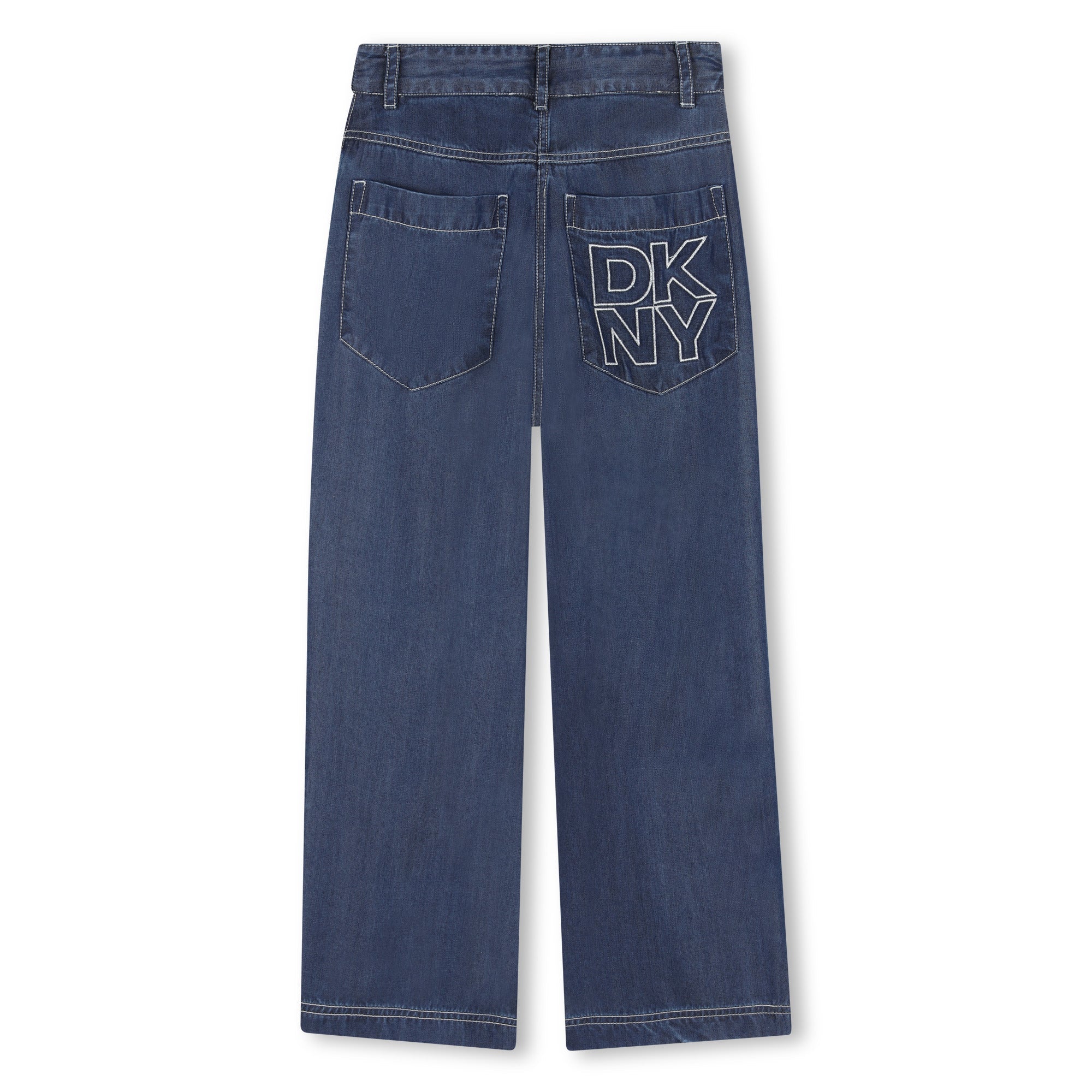 DKNYEmbroidered Logo Wide Trousers3617165857829SAVANNA