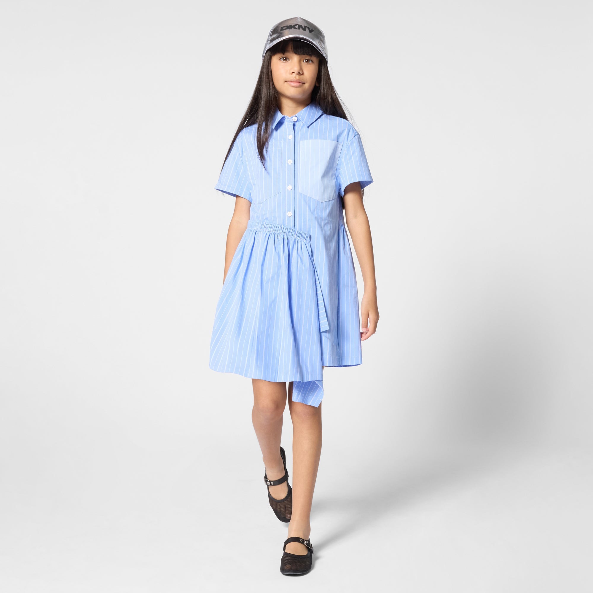 DKNYStriped Asymmetric Dress3617165919824SAVANNA