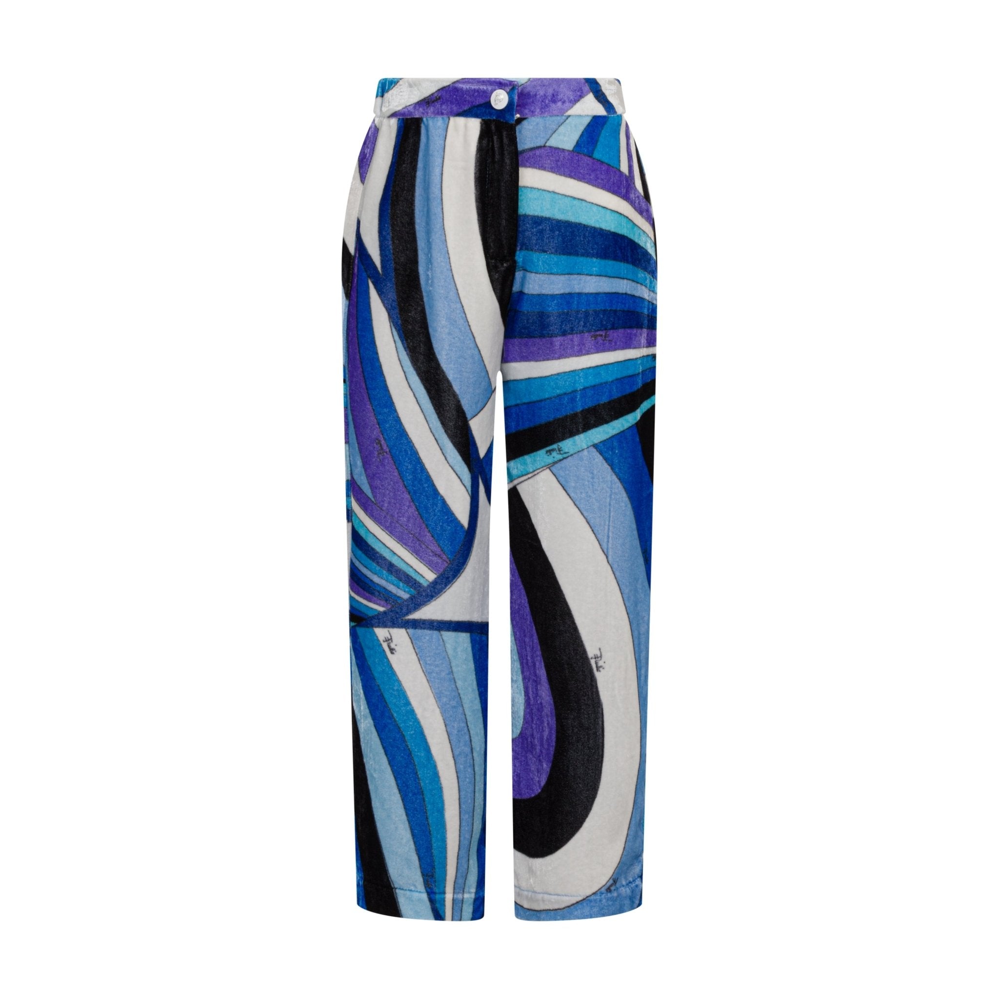 Emilio PucciAbstract Print Velvet Trousers8055178935380SAVANNA