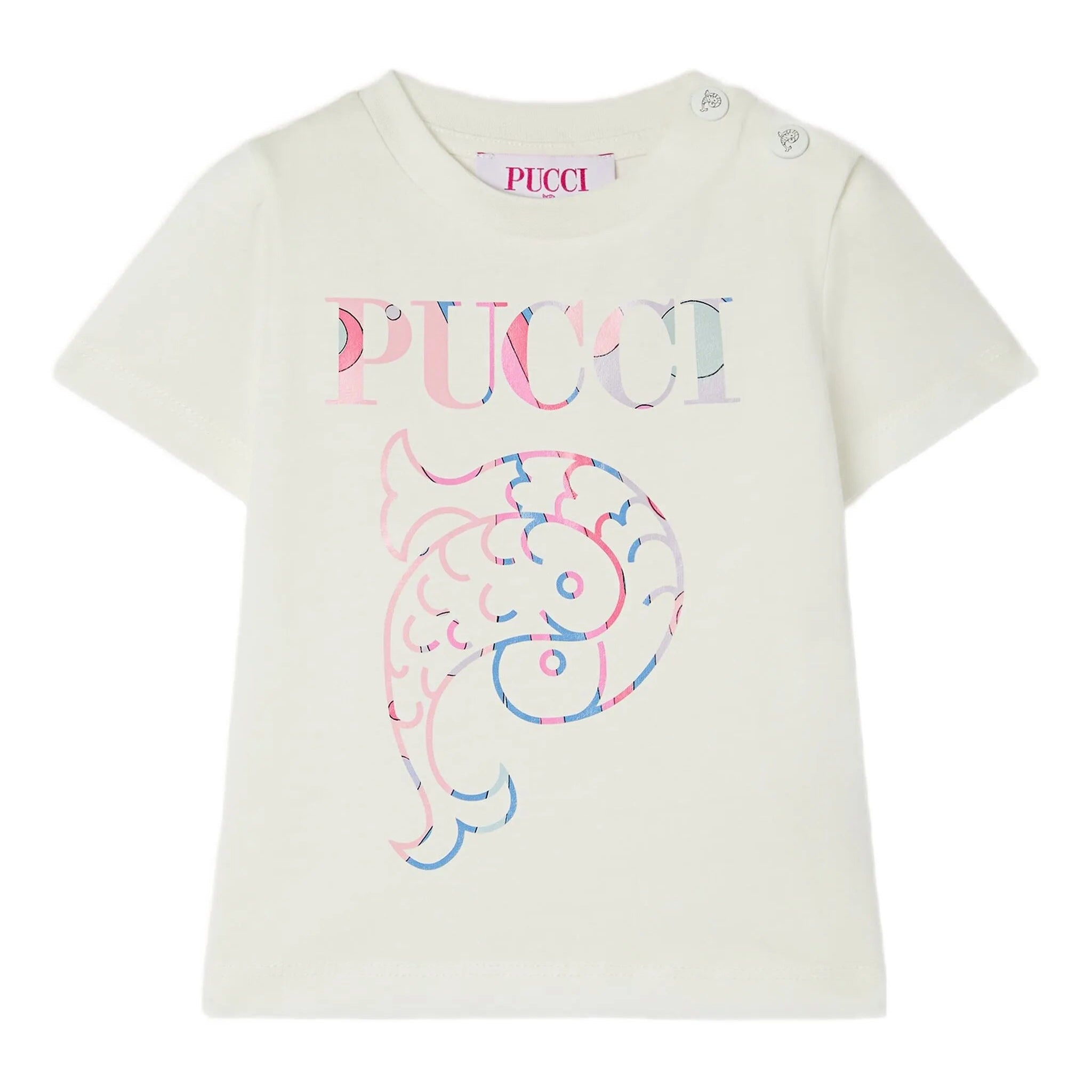 Emilio PucciPesci Logo T-Shirt8055178938572SAVANNA