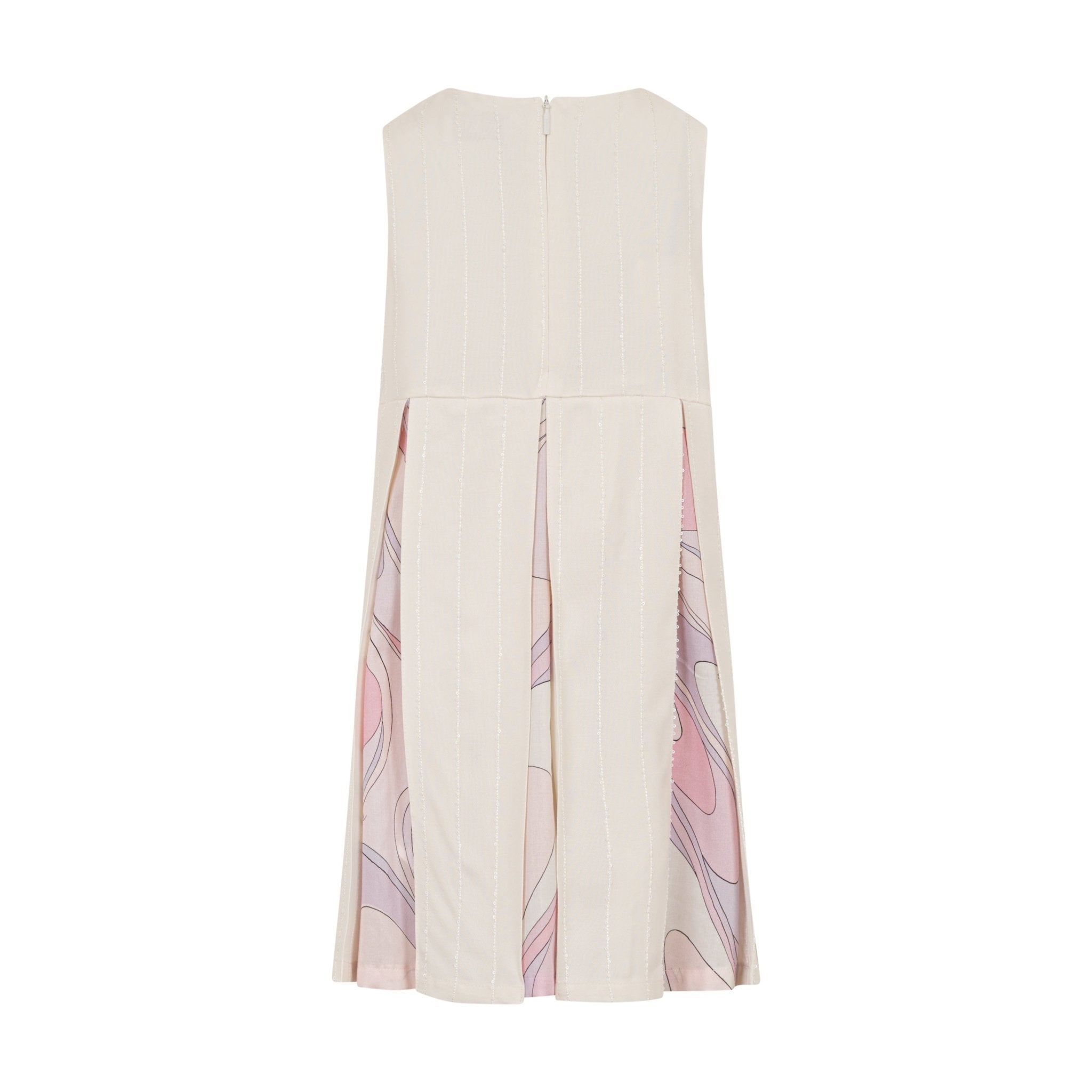 Emilio PucciPleated Overlay Abstract Dress8059774182810SAVANNA
