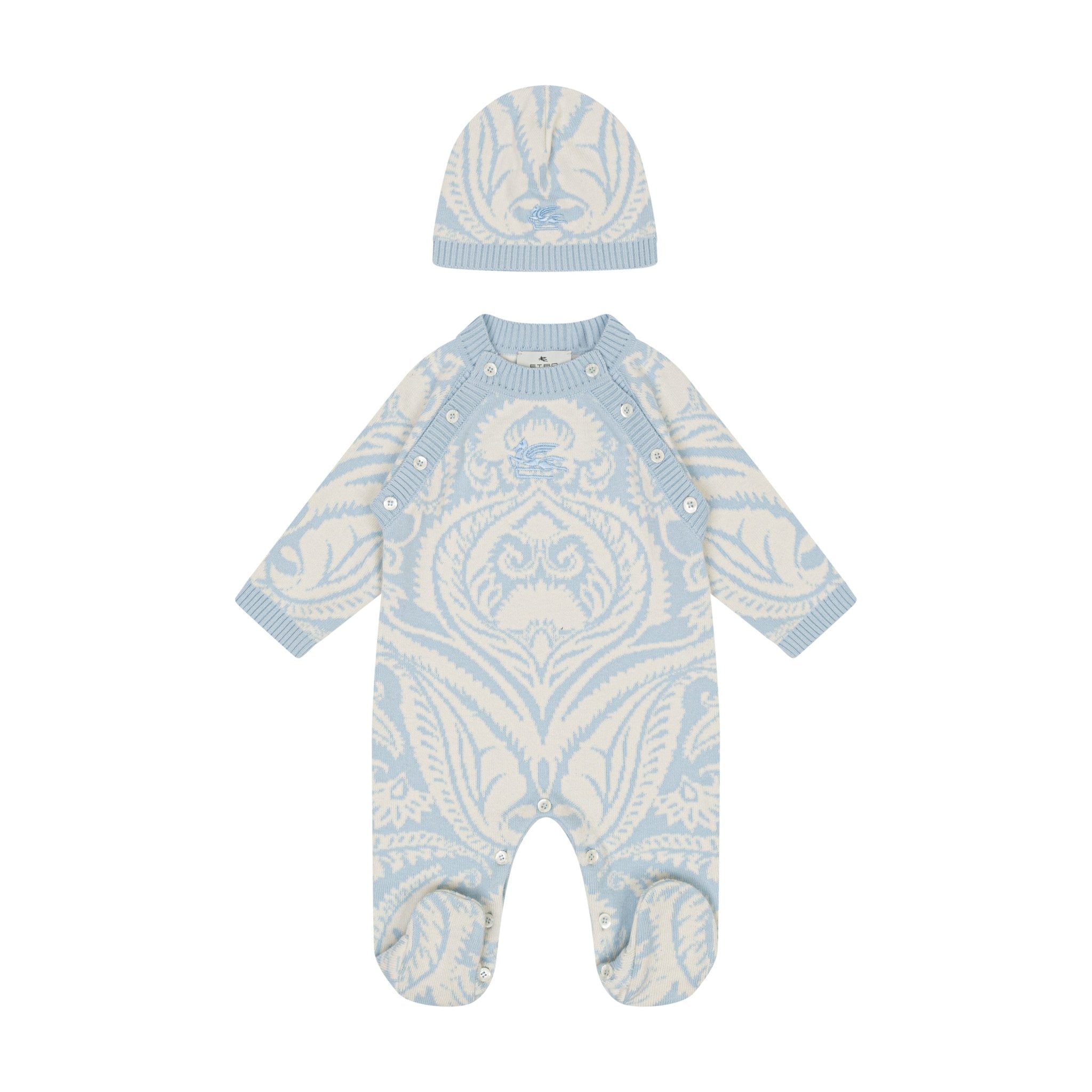 ETRODamask Knitted Babygrow Set8059774029368SAVANNA