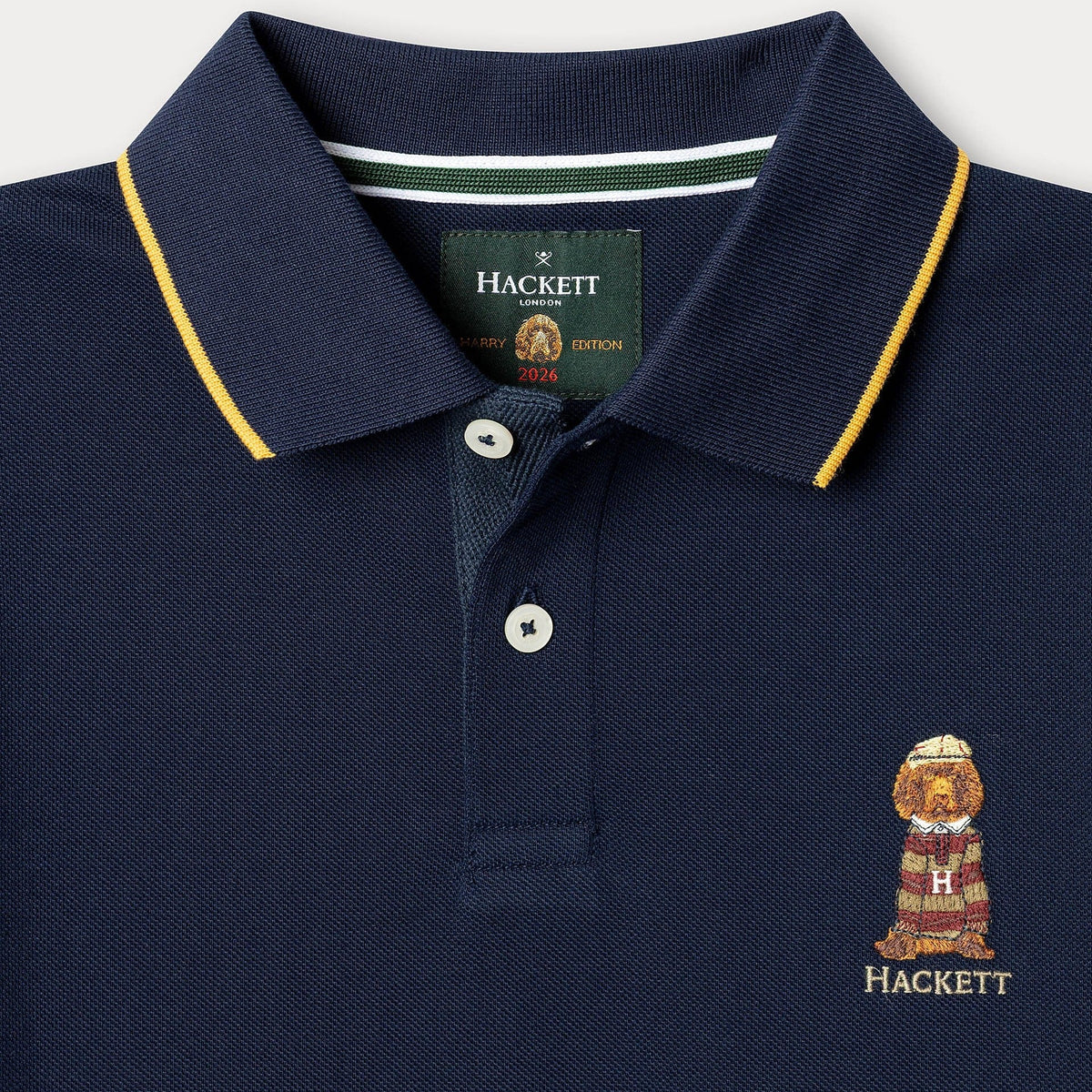 Hackett LondonHarry Logo Polo Shirt5063698378573SAVANNA