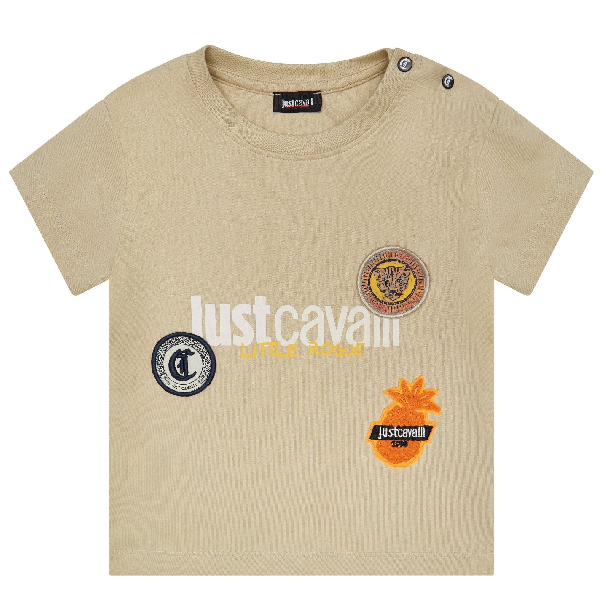 Just CavalliAppliqué Detail T-ShirtSAVANNA