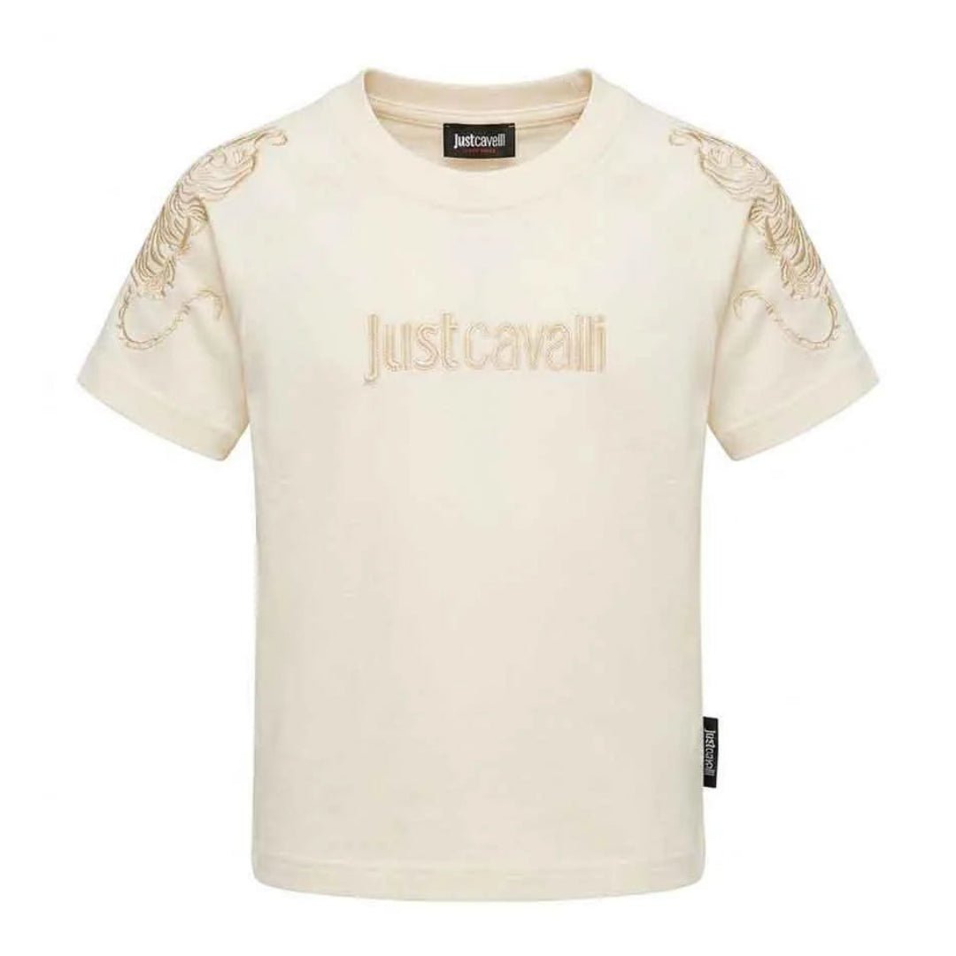 Just CavalliAppliqué Detail T-ShirtSAVANNA