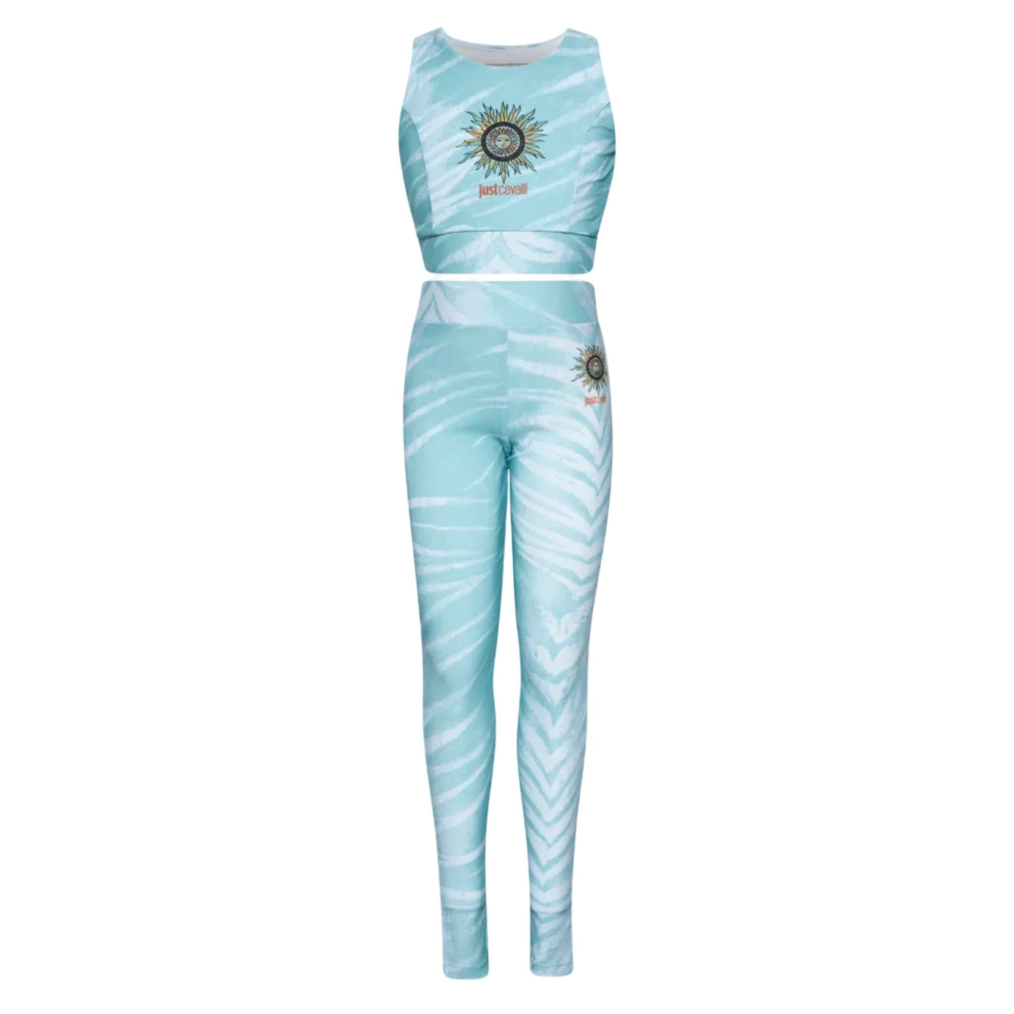 Just CavalliLogo Print Top Leggings Set8053638516216SAVANNA