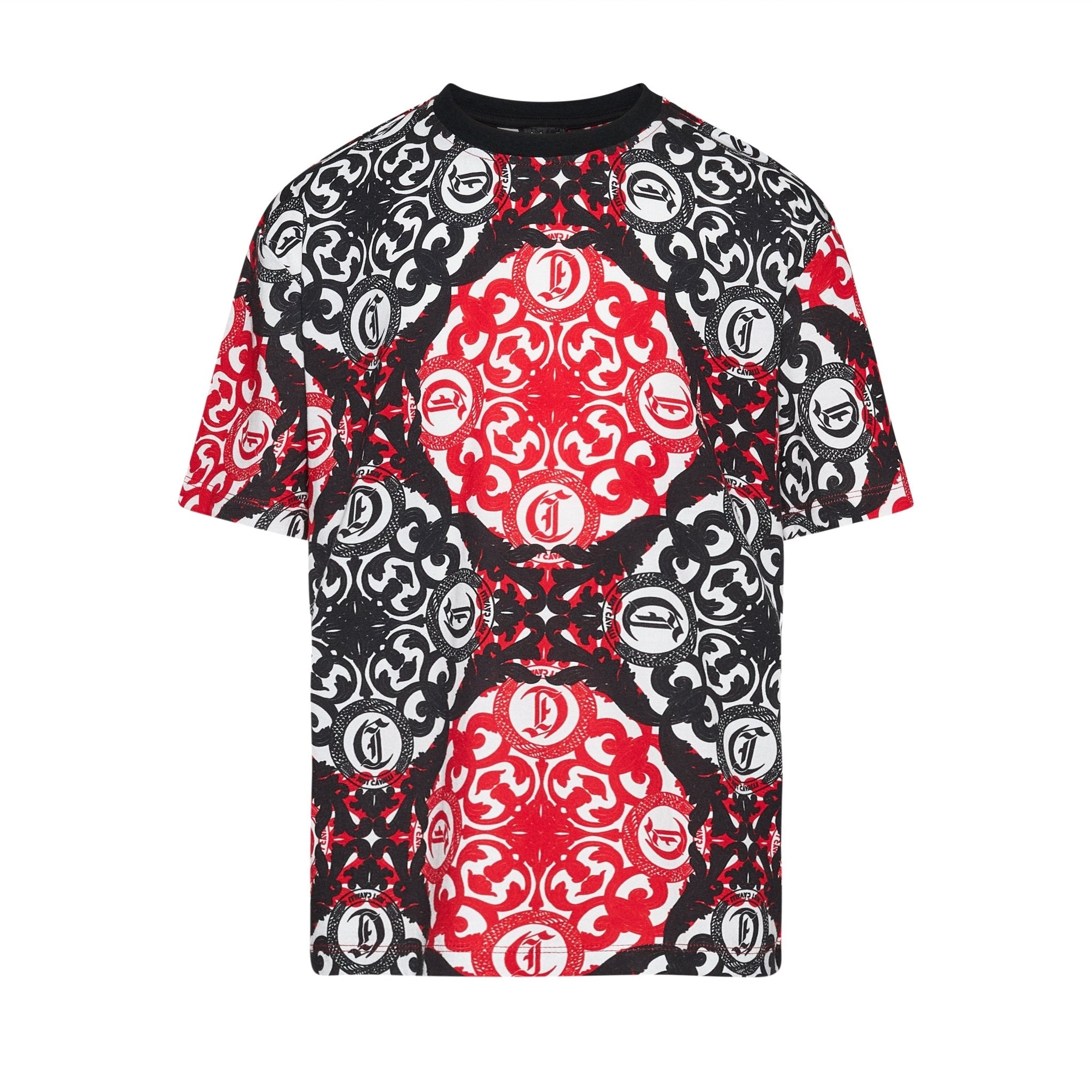 Just CavalliPatterned Crewneck T-Shirt8053638509898SAVANNA
