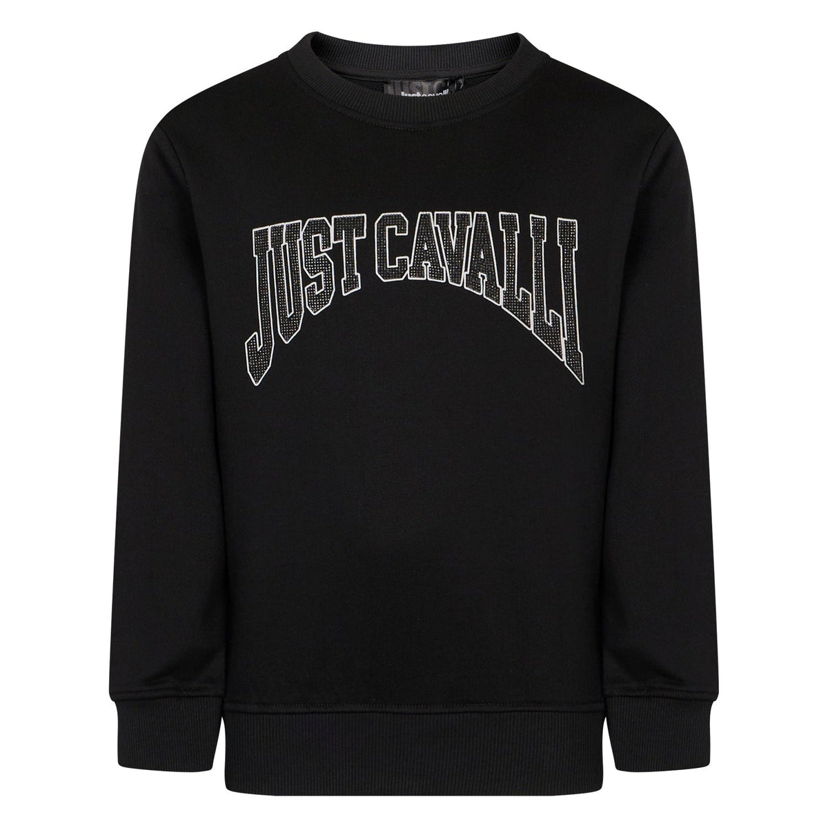 Just CavalliRhinestone Logo Sweatshirt8053638773770SAVANNA