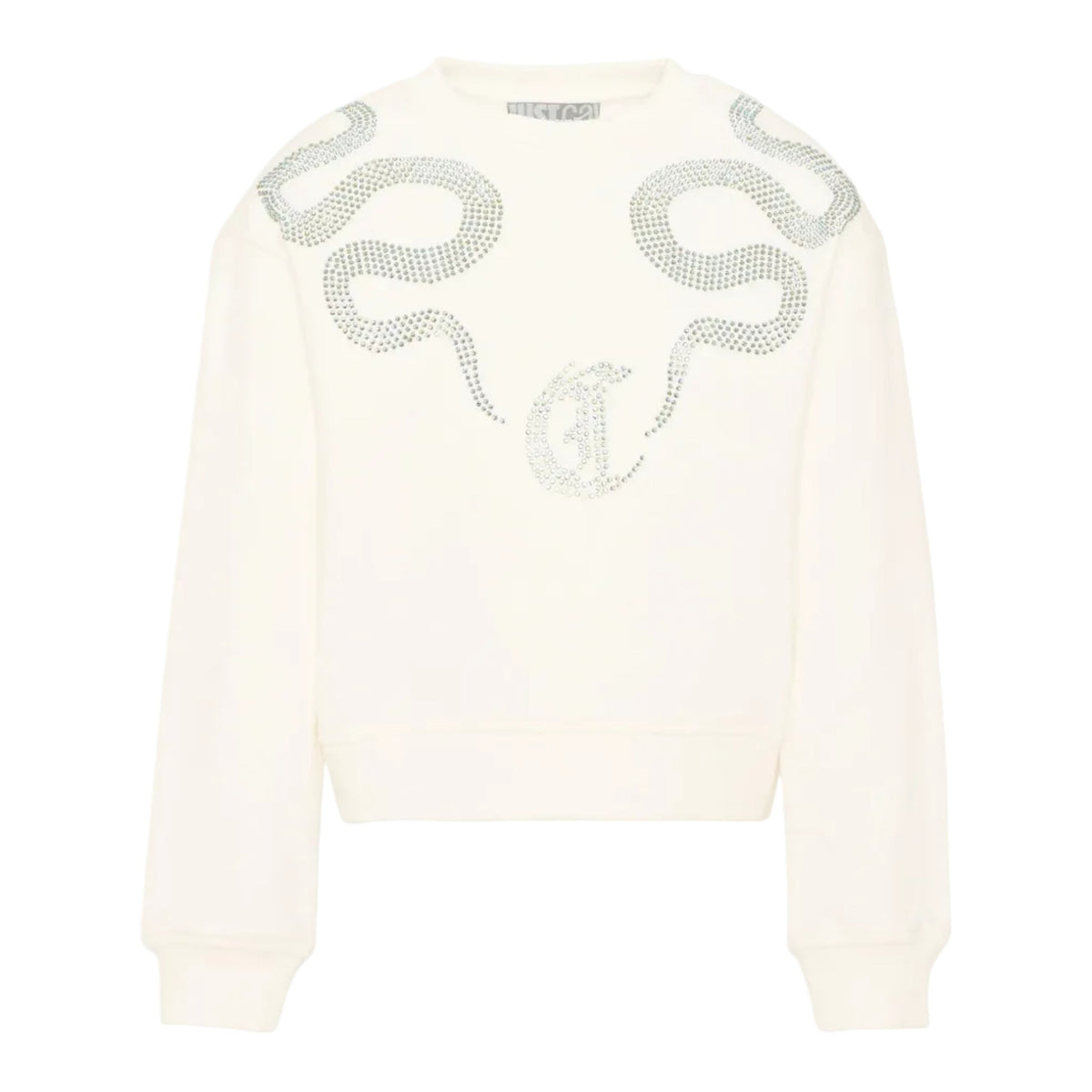 Just CavalliRhinestone Logo Sweatshirt8053638906383SAVANNA